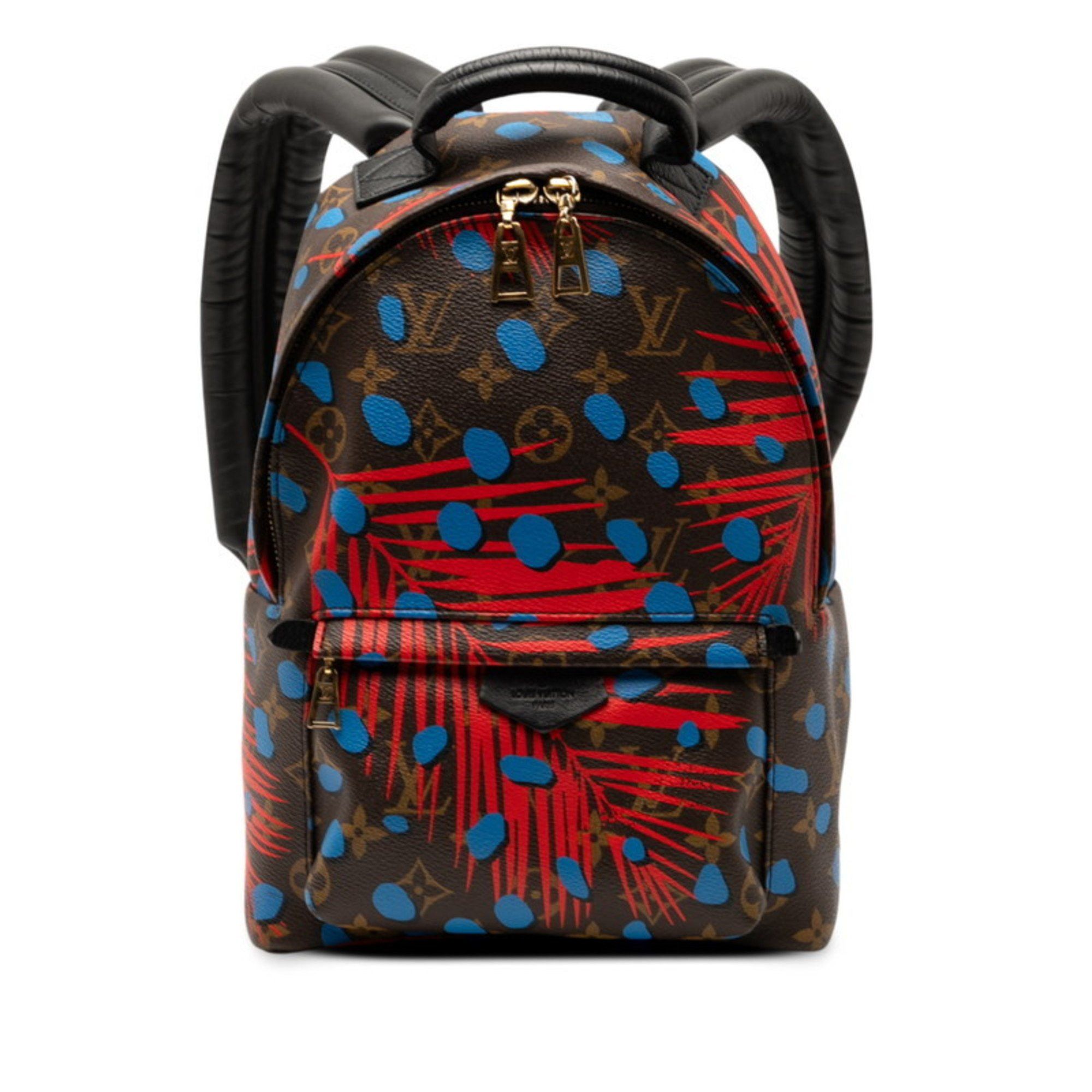 Louis Vuitton Louis Vuitton Monogram Jungle Dot Palm Springs Backpack PM M41980, Brown, Red, and Multicolor Leather, Women's Size ONE SIZE - 1 Thumbnail