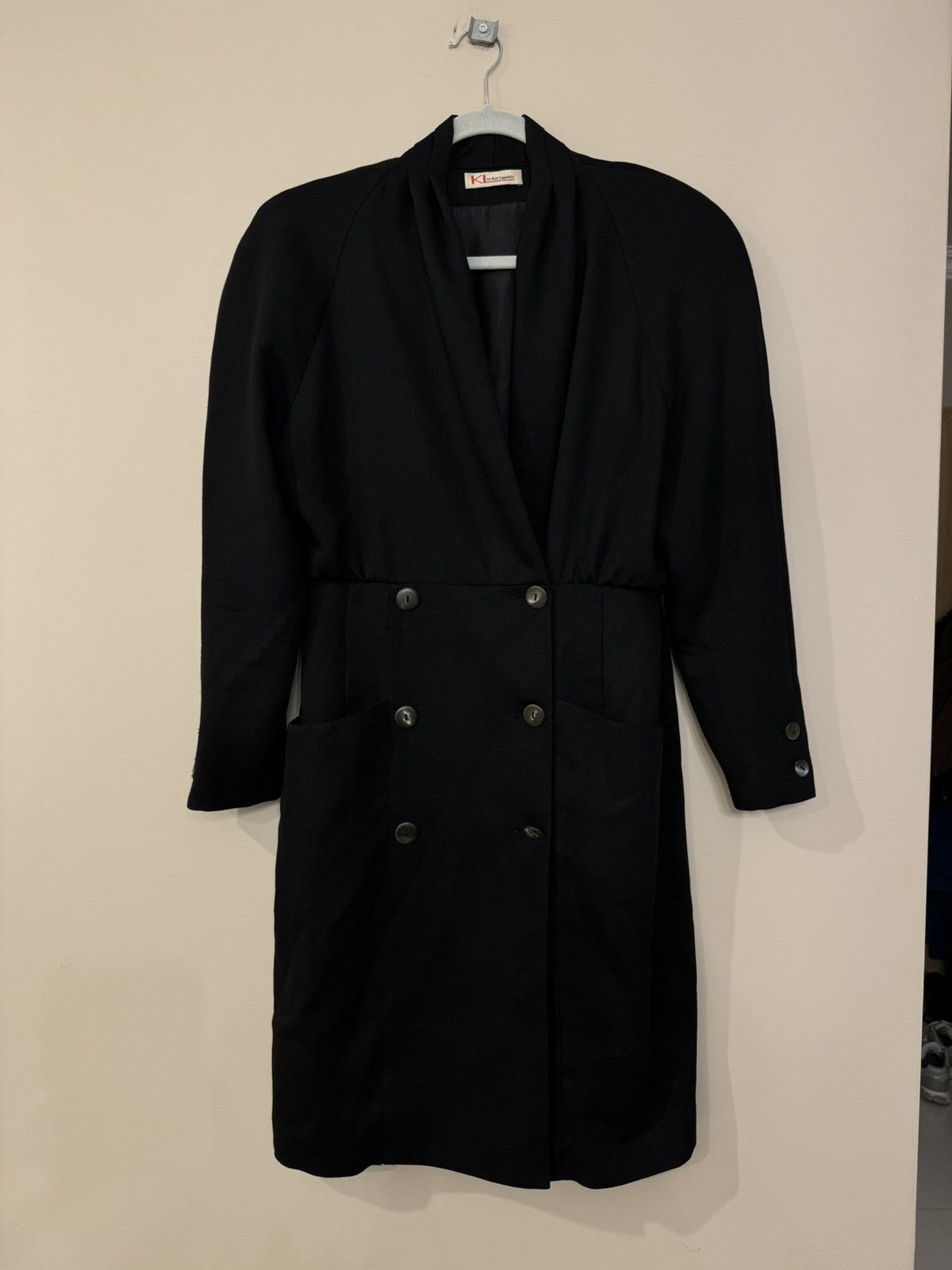 Karl Lagerfeld Karl by Karl Lagerfeld black dress vintage 90s 80s vintage Size M / US 6-8 / IT 42-44 - 1 Thumbnail