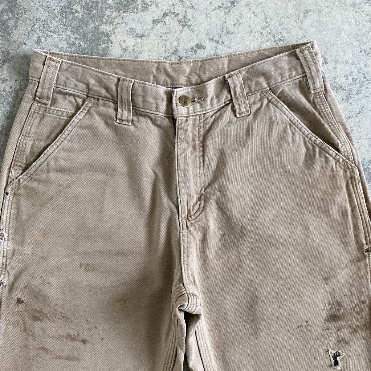 Carhartt Vintage Carhartt Blanket Lined Ripped Dirty Carpenter Pants Size US 29 - 12 Thumbnail