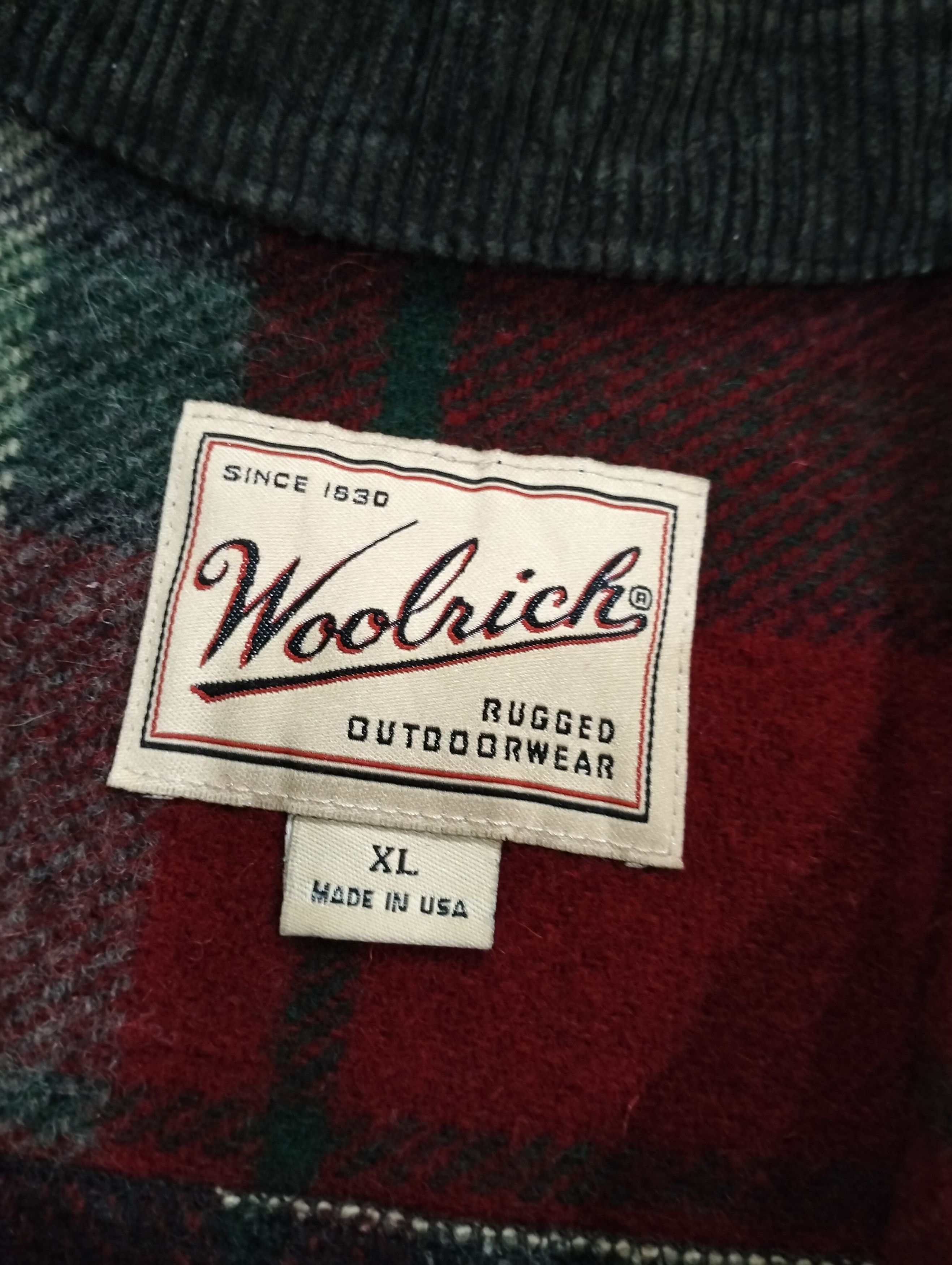Woolrich Woolen Mills Vintage Woolrich Wool Half Zipper Rugged OutdoorWear Jacket Size US XL / EU 56 / 4 - 12 Thumbnail