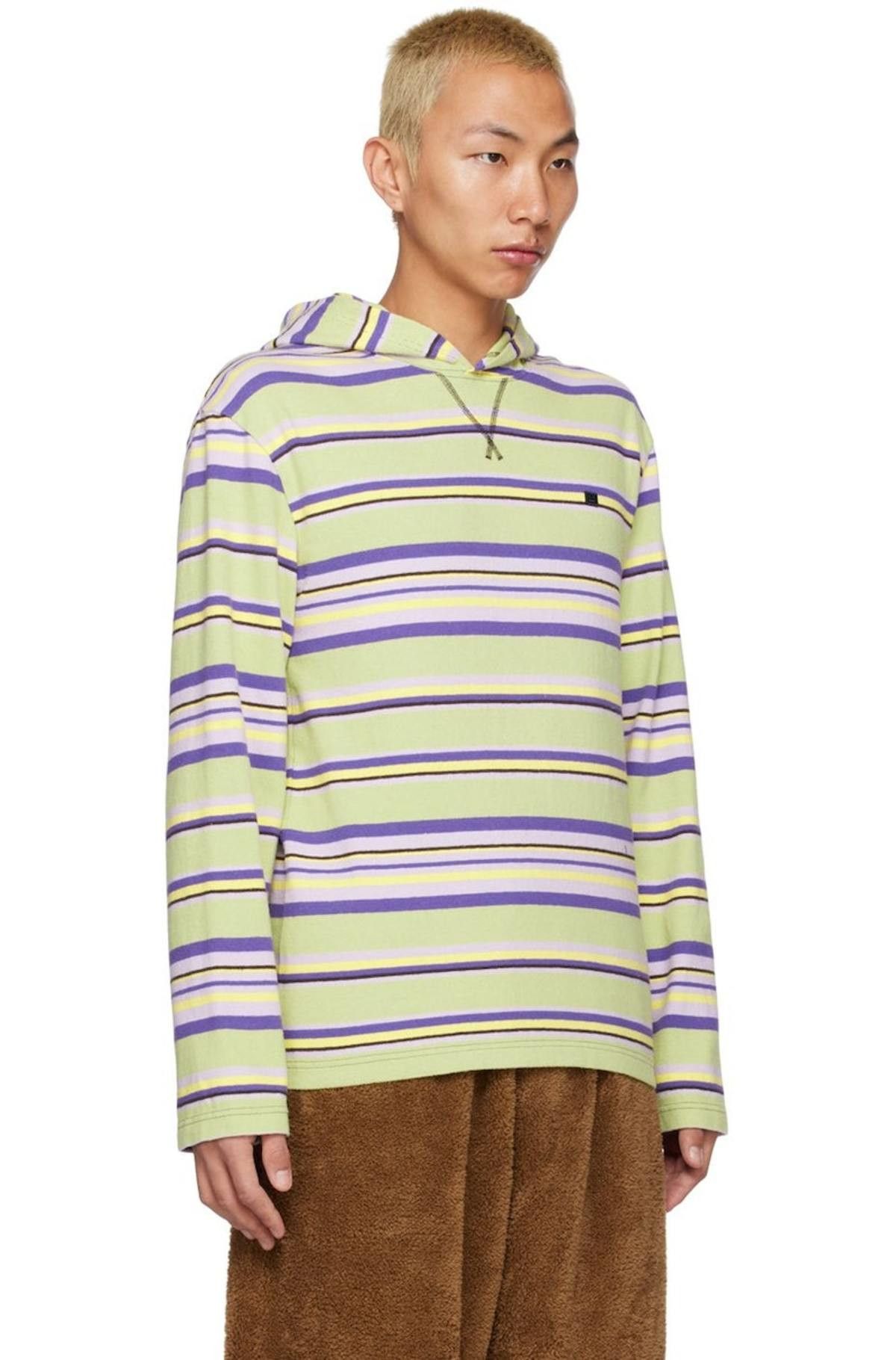 Acne Studios Acne-Studios Striped Hoodie Size US M / EU 48-50 / 2 - 3 Thumbnail