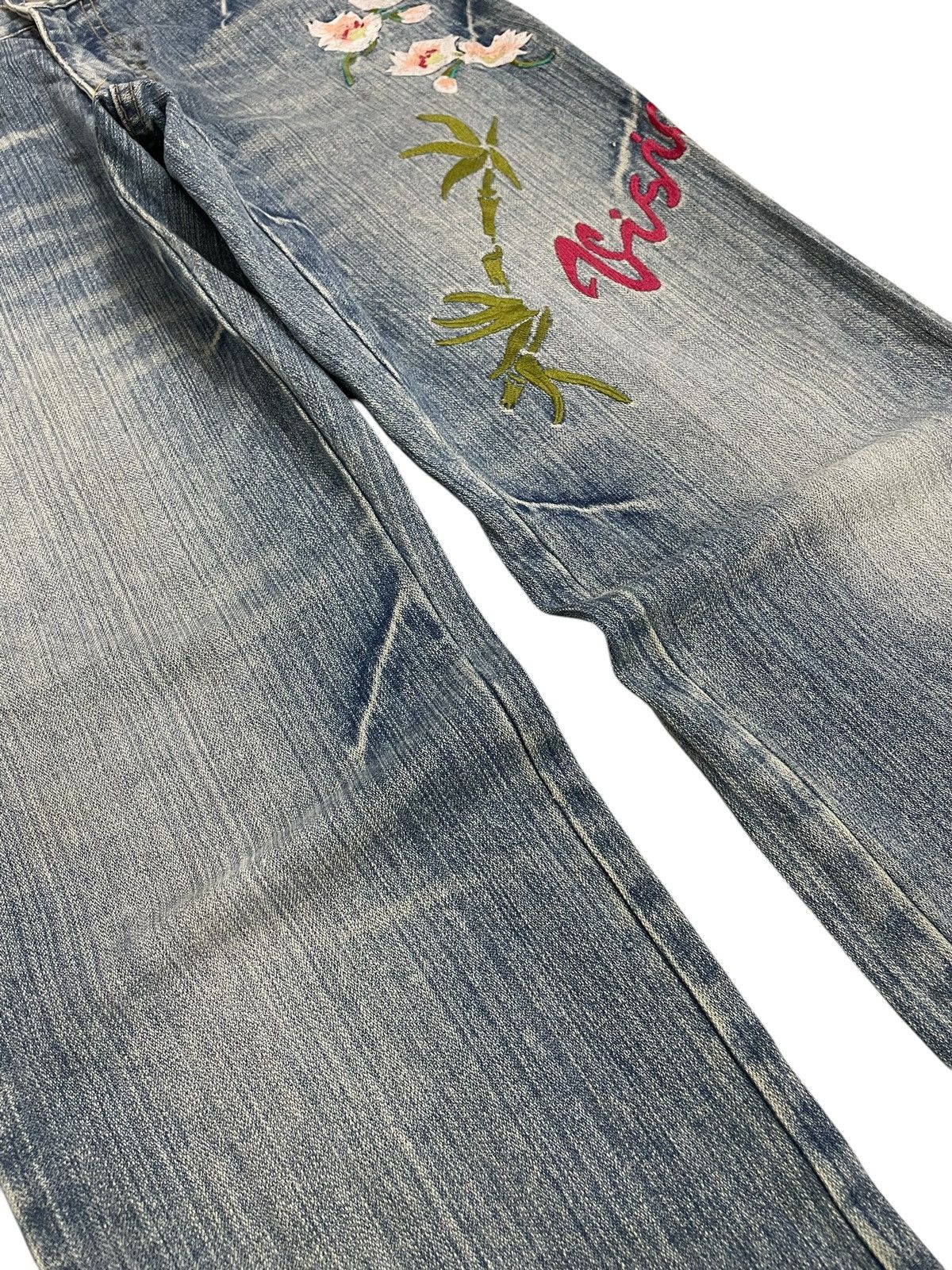 Hysteric Glamour Vision of Japan Embroidery Tiger Karakuri Gumu Design Size US 31 - 8 Thumbnail
