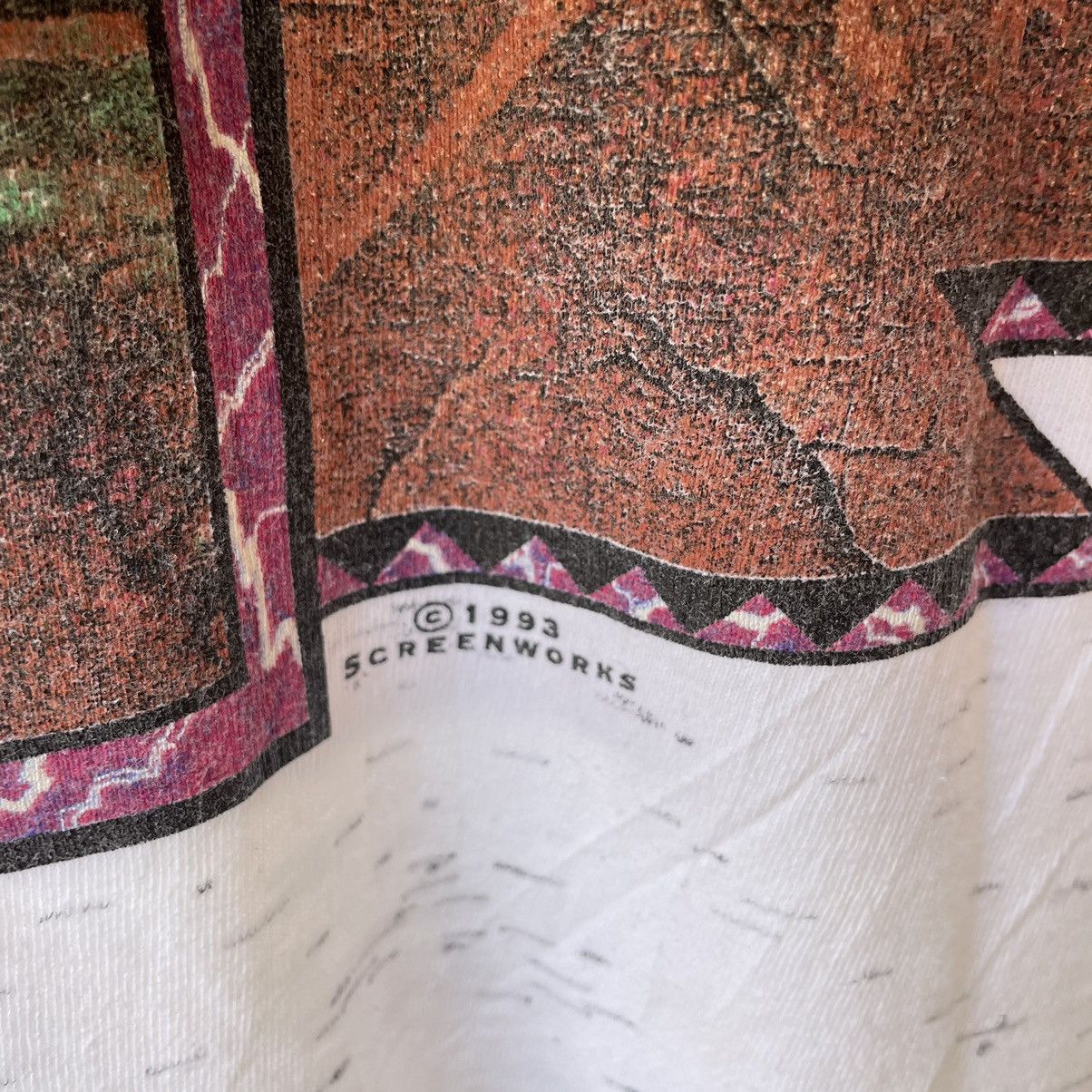 Vintage 🔥Vintage 1993 Grand Canyon Screenworks Mirror Print Tee Size US L / EU 52-54 / 3 - 5 Thumbnail