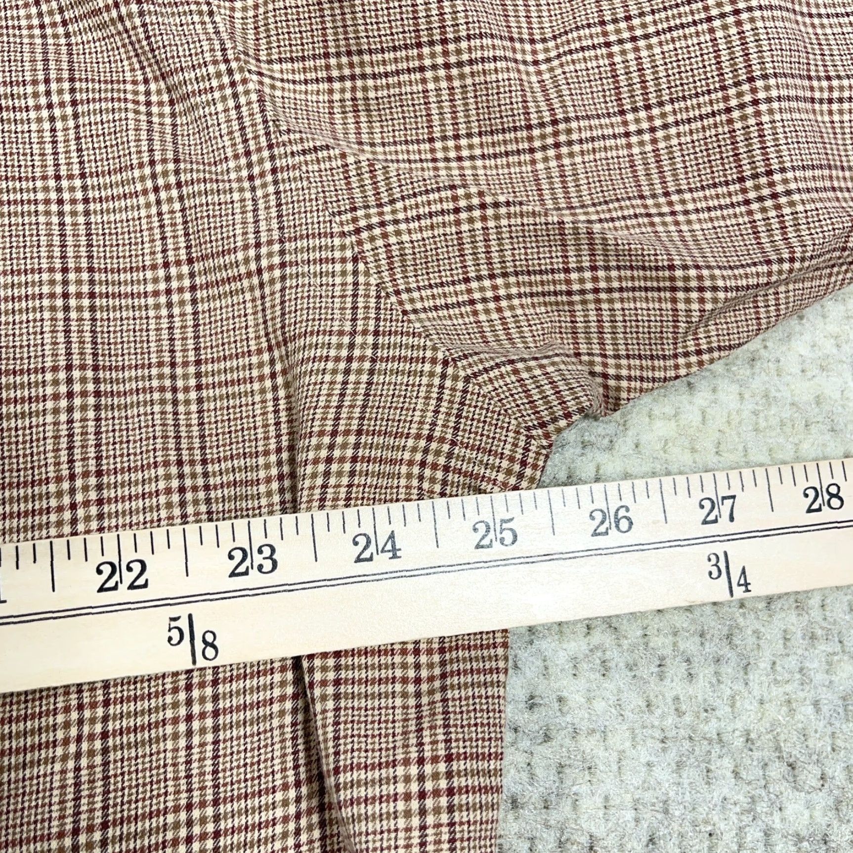 Ralph Lauren Ralph Lauren Shirt Men Large Brown Houndstooth Plaid Button Up Blake Dress A48 Size 42R - 7 Thumbnail