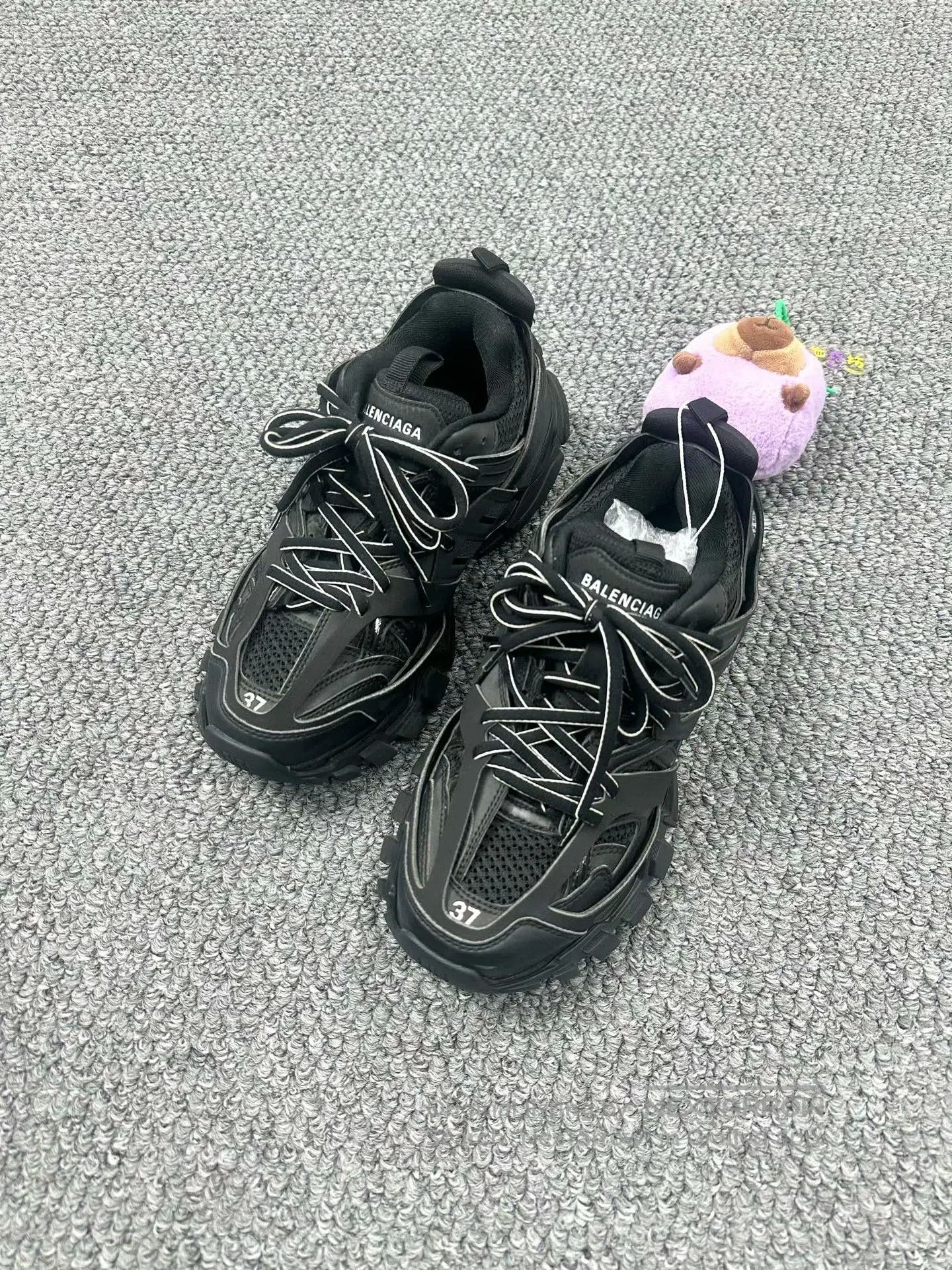 Balenciaga Balenciaga Black Track Dad Shoes| Size US 5 / EU 37 - 1 Thumbnail