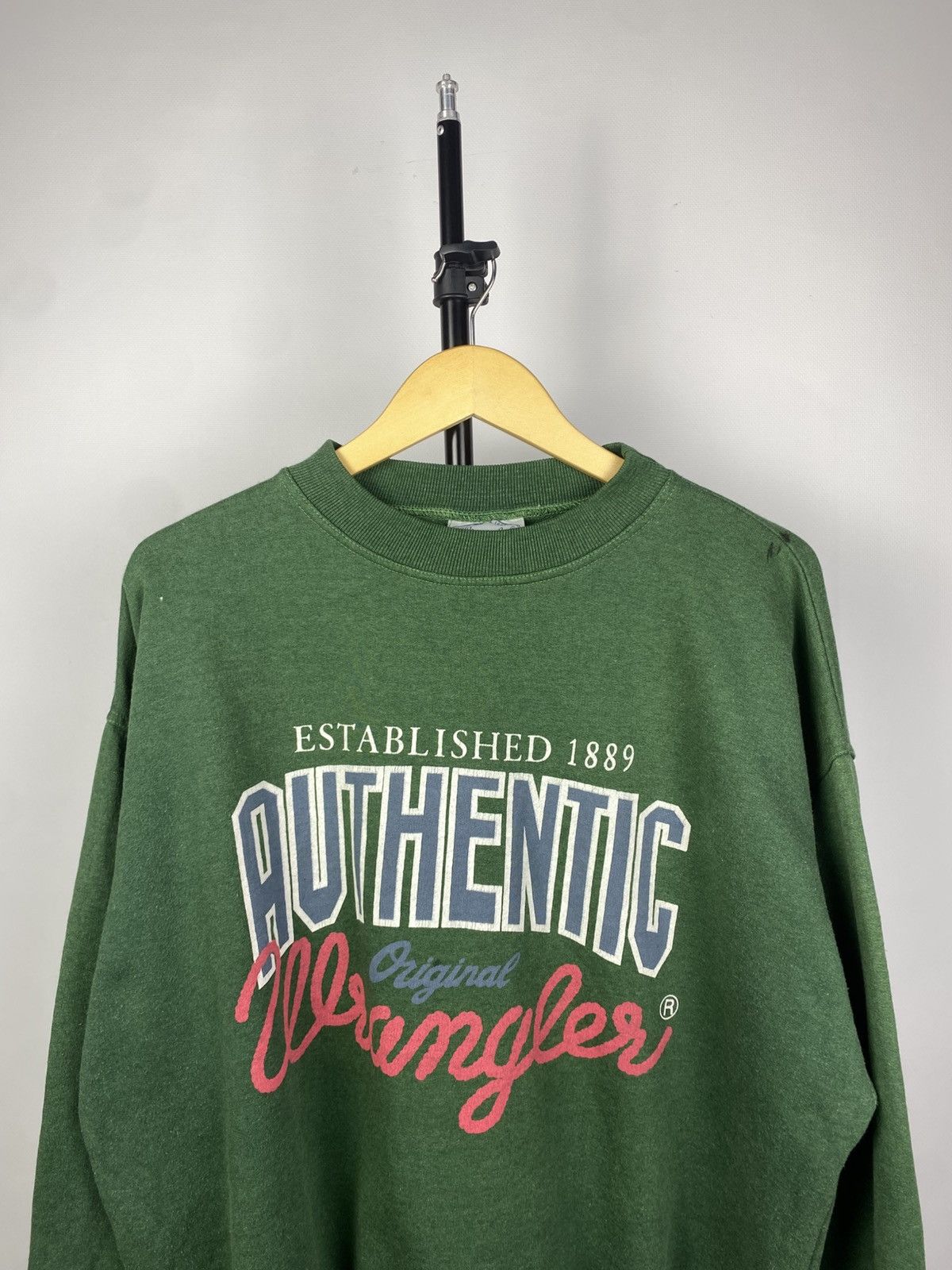 Vintage × Wrangler Vintage 90s Wrangler USA BOXY Sweatshirt Size US XL / EU 56 / 4 - 2 Thumbnail