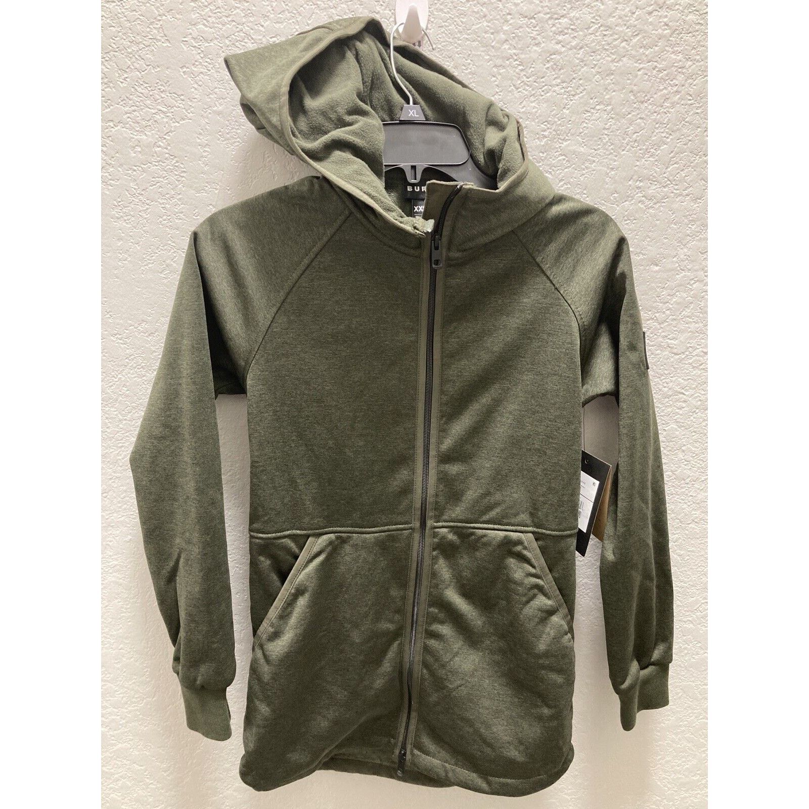 Burton Burton Women Minxy Fleece Jacket XXS Heater Green Hooded Size XXS / US 00 / IT 34 - 1 Thumbnail