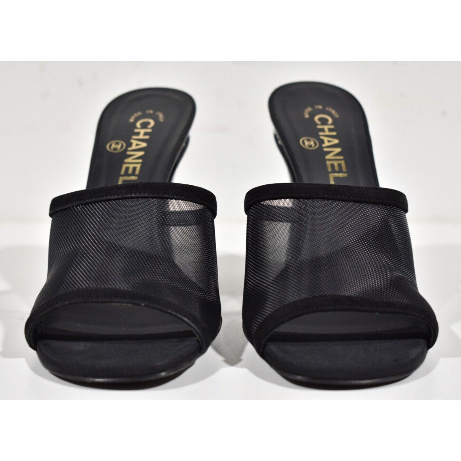 Chanel 22A Pearl CC Logo Block Heel Backless Mule Sandal Pump 41 Size US 11 / IT 41 - 5 Thumbnail