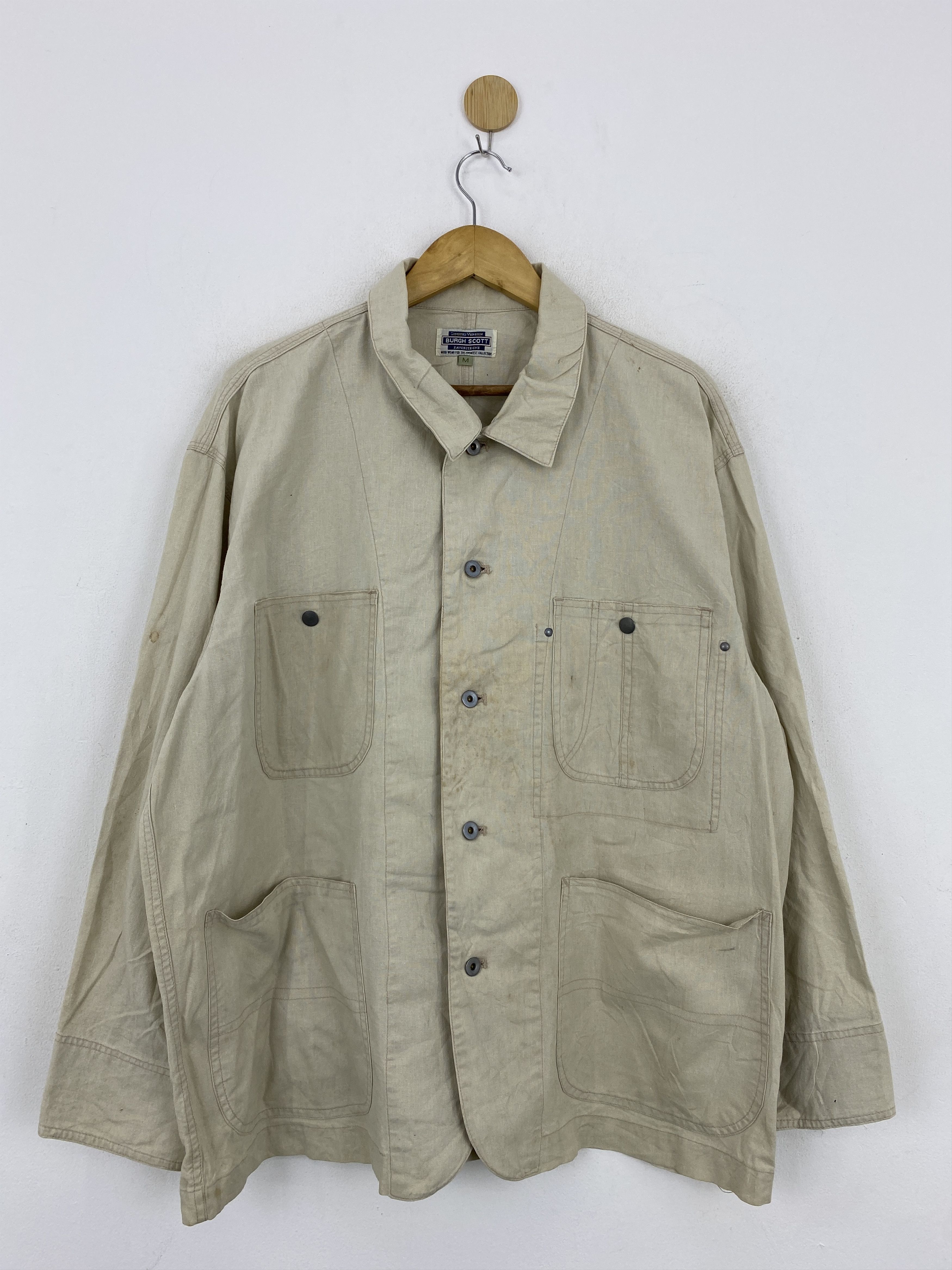 Japanese Brand Vintage Burgh Scott Button Ups Denim Jacket Size US M / EU 48-50 / 2 - 1 Thumbnail