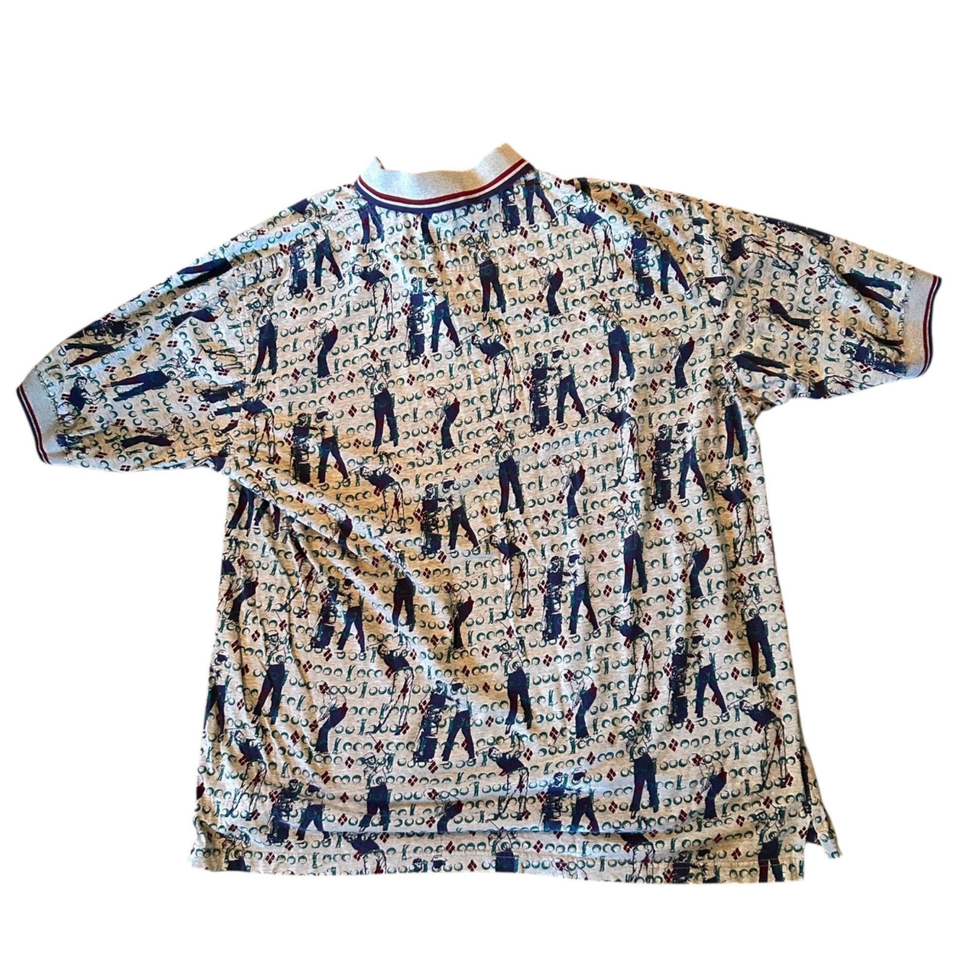 Vintage Vintage Arnold Palmer Novelty Golf Print Grunge Polo XL Size US XL / EU 56 / 4 - 6 Thumbnail