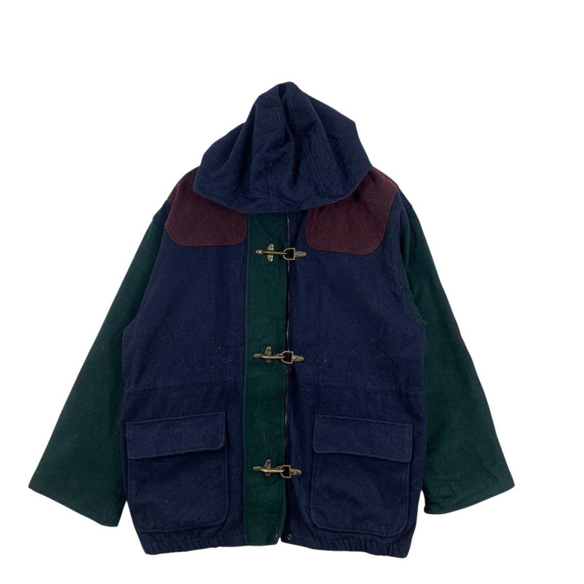 Vintage Vintage OUT BROOK Duffle Coat Heavy Jacket Outdoor Parka Size US L / EU 52-54 / 3 - 3 Thumbnail