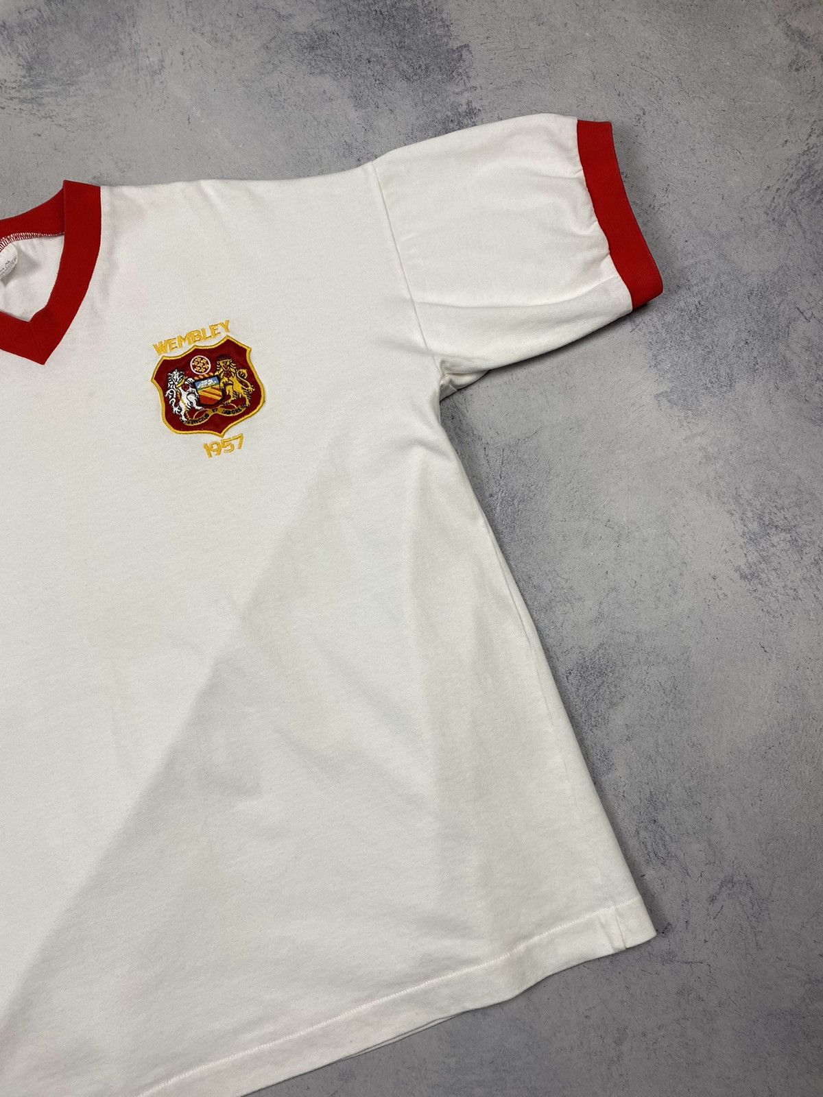 Vintage Vintage Wembley Manchester United 1957 Edwards 6 Jersey Size US XL / EU 56 / 4 - 3 Thumbnail