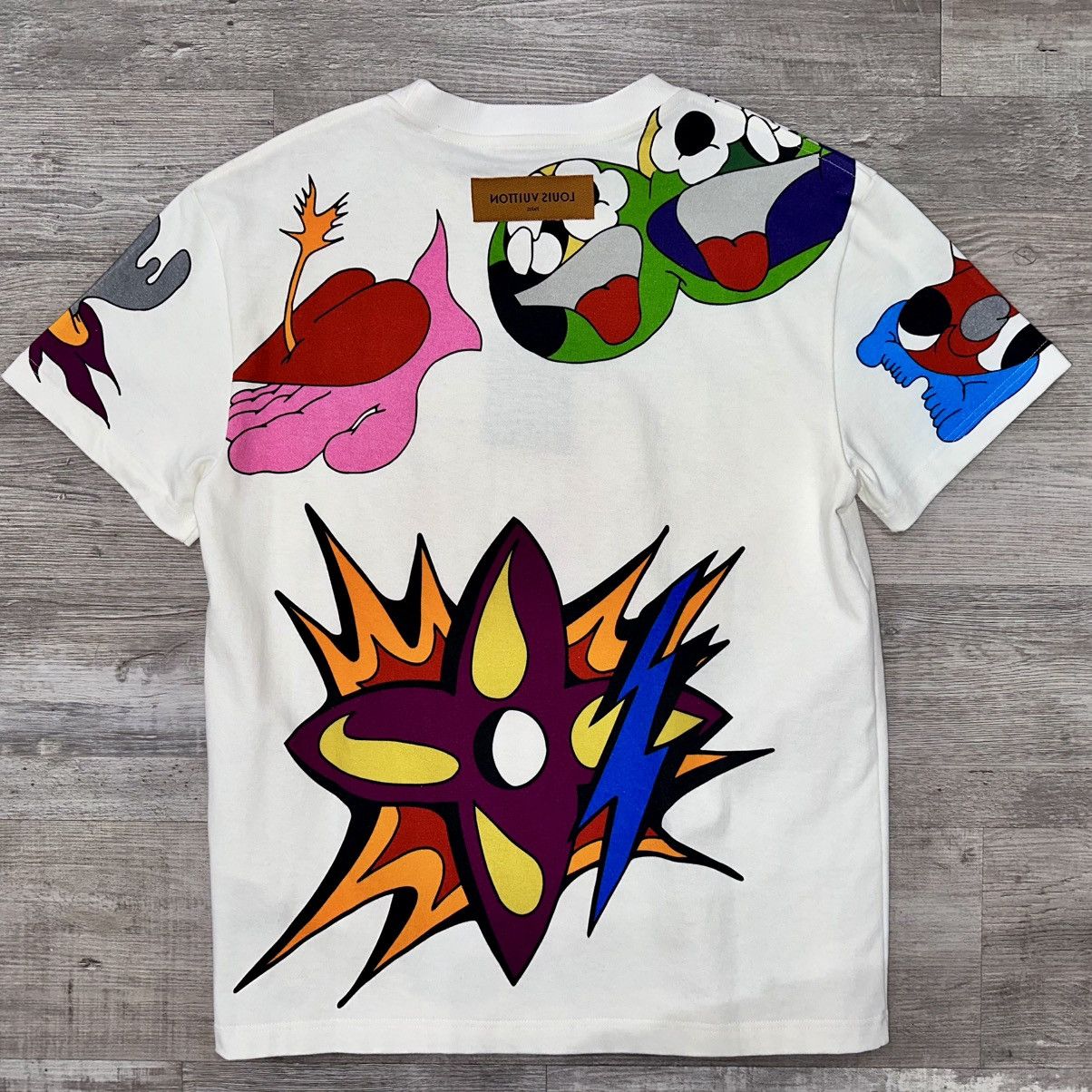 Louis Vuitton UNISEX LOUIS VUITTON SS21 CARTOON PRINT TEE SIZE SMALL Size US S / EU 44-46 / 1 - 3 Thumbnail