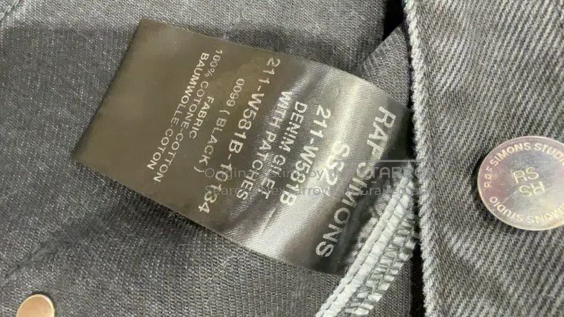 Raf Simons Raf Simons Denim vest jacket signboard portrait Size US S / EU 44-46 / 1 - 3 Thumbnail