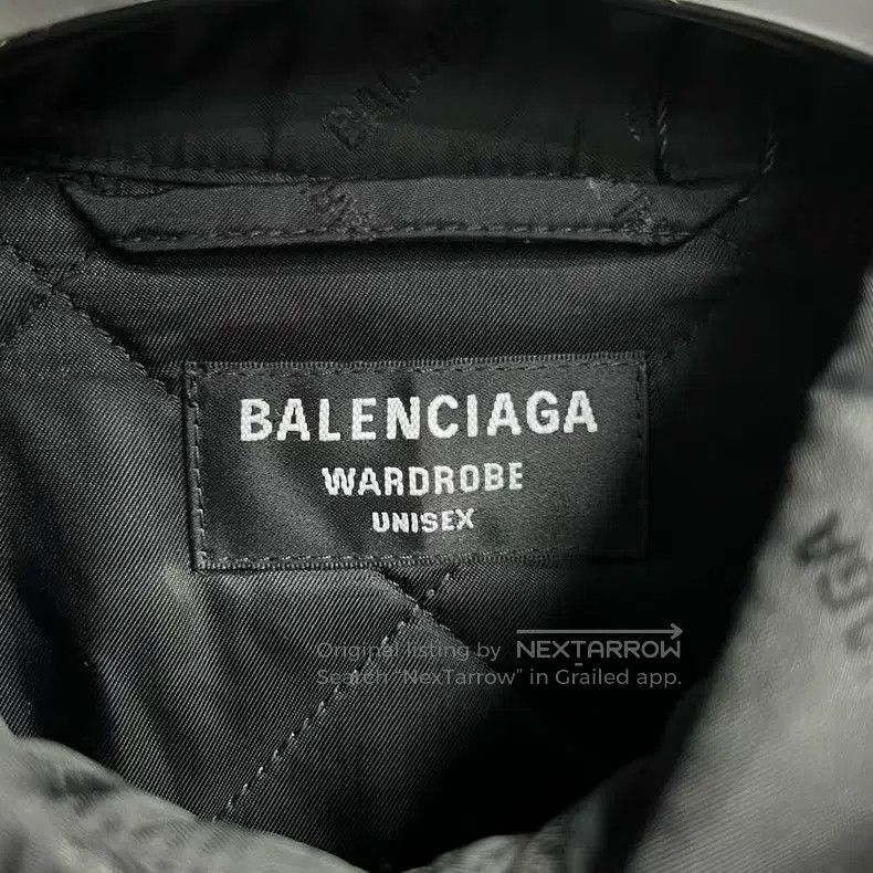 Balenciaga Balenciaga Black Solid Color Collar Single-Breasted Long S Size US M / EU 48-50 / 2 - 2 Thumbnail