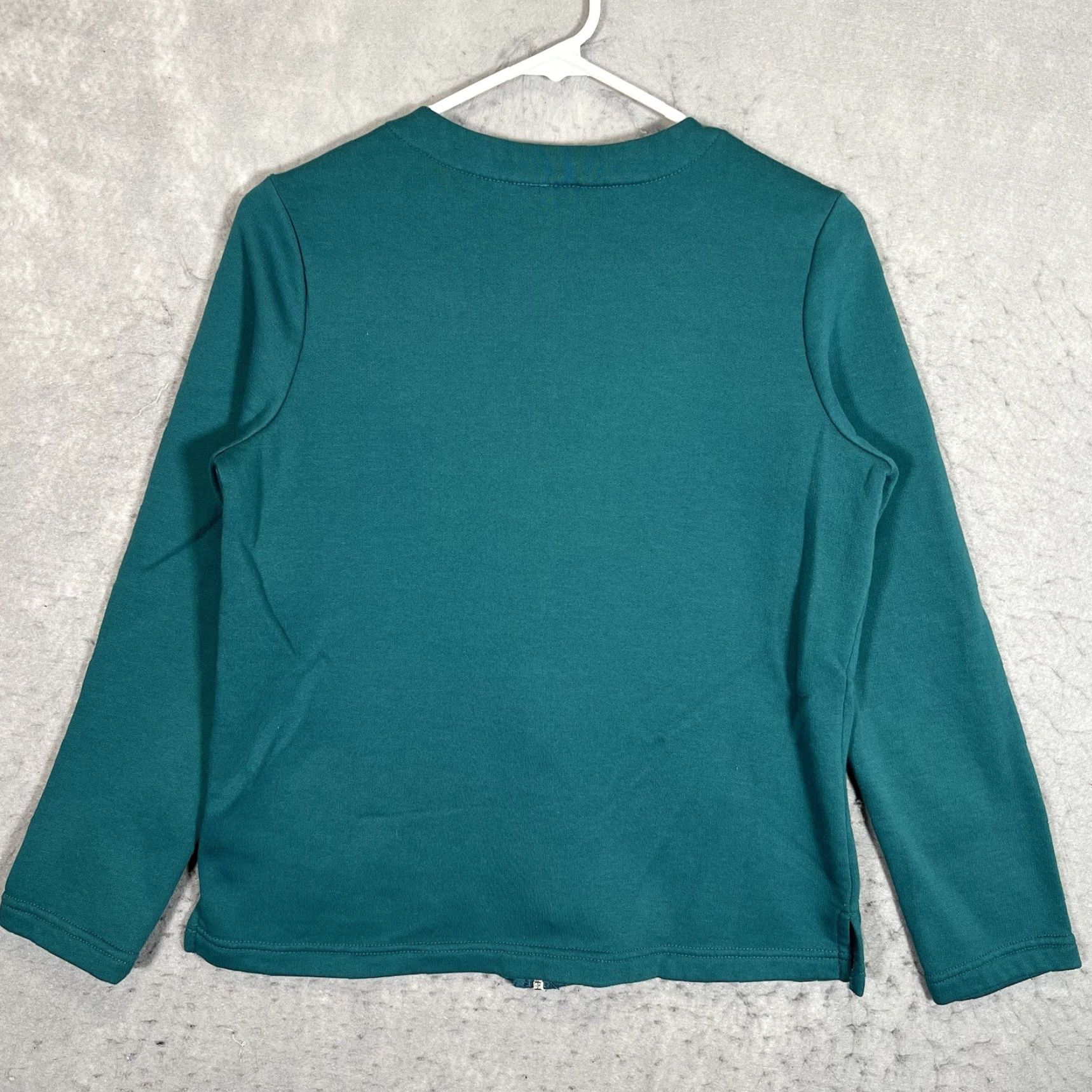 Altea VINTAGE Breckenridge Embroidered Bird House Full Zip Sweater Womens Small Teal Green Size S / US 4 / IT 40 - 7 Thumbnail