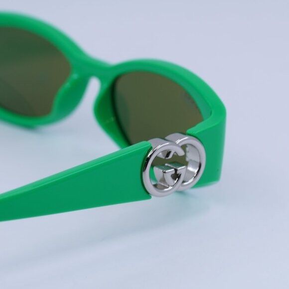 Gucci 🕶️ New Gucci GG1660S 005 Green Sunglasses Size ONE SIZE - 11 Thumbnail