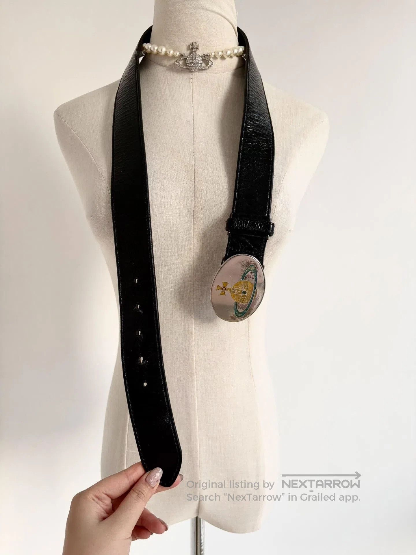 Vivienne Westwood Vivienne Westwood Saturn Black Patent Belt. Size ONE SIZE - 3 Thumbnail