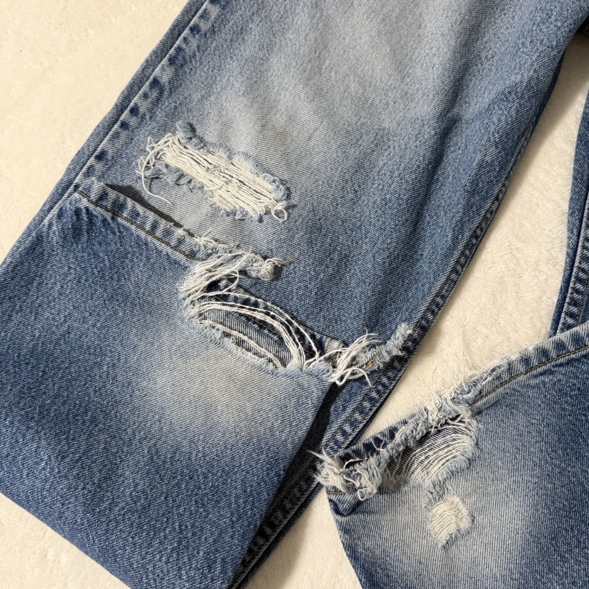 Levi's Vintage Levi’s 550 Relaxed Distressed Jeans Size US 38 / EU 54 - 6 Thumbnail