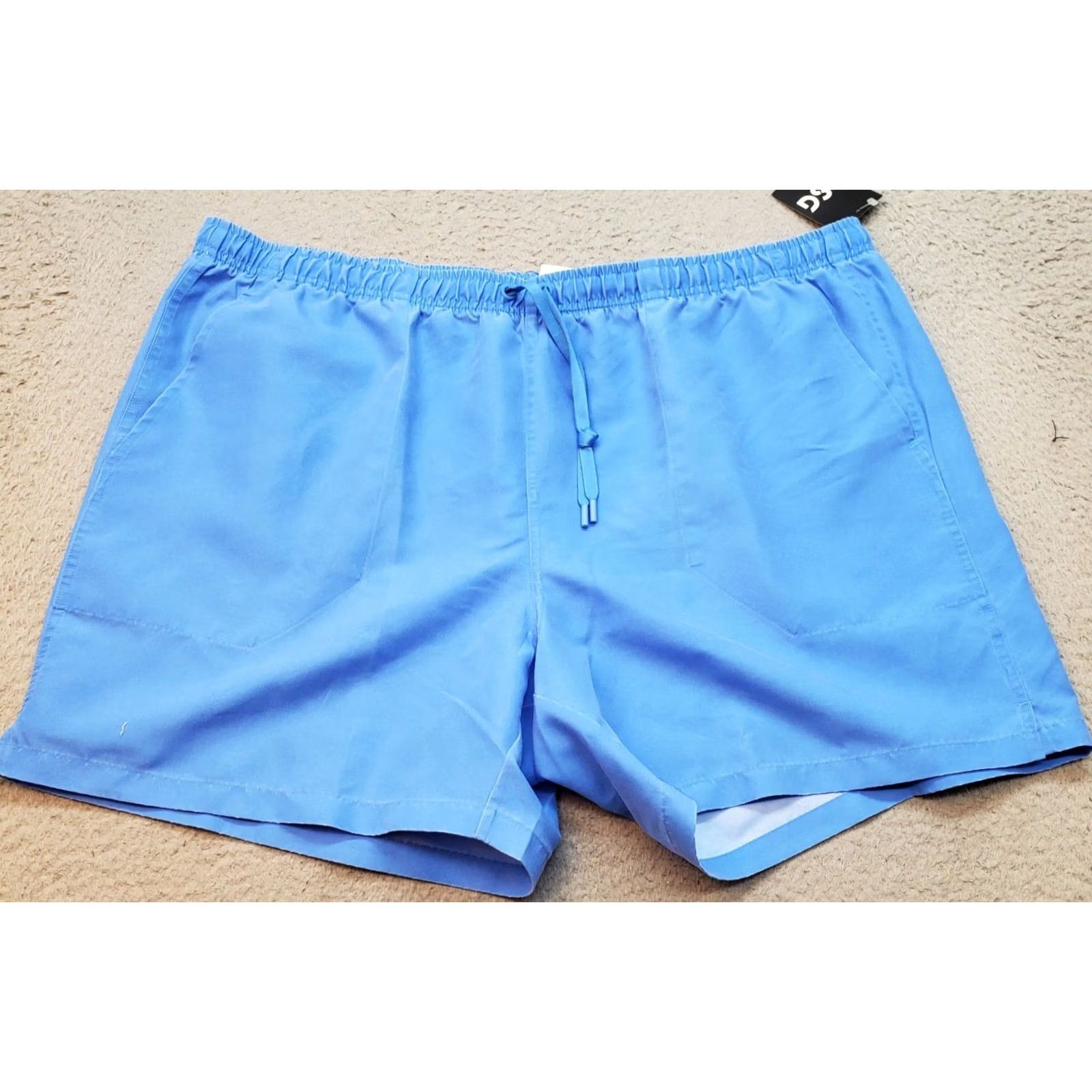 Vintage DSG Mens XXL Blue Rec Shorts Relaxed Fit Side Slit Drawstring 6" Inseam Bermuda Casual Outdoor"} Size US 39 - 2 Thumbnail