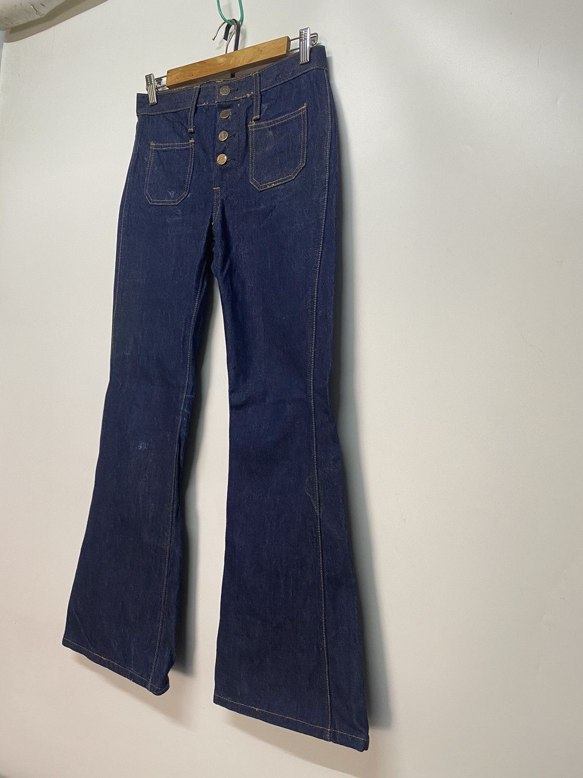 Big John × Japanese Brand Vintage Big John Denim Jeans Button Fly Flare Bootcut Pants Size 28" / US 6 / IT 42 - 4 Thumbnail