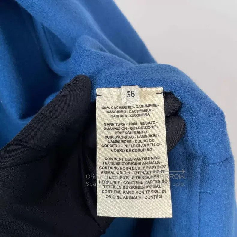 Hermes Hermes Blue Cashmere Jacket Size XS / US 0-2 / IT 36-38 - 8 Thumbnail