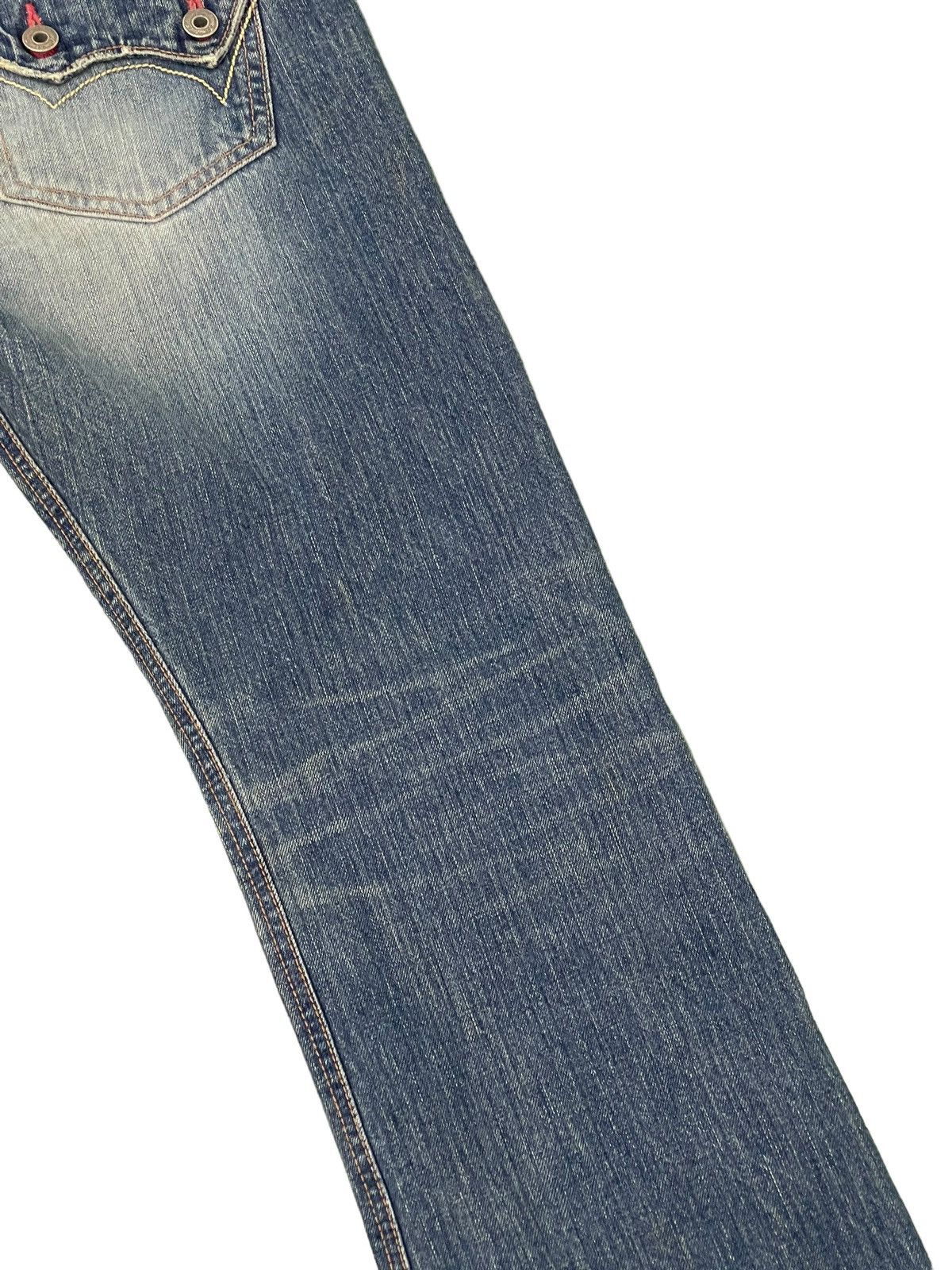Edwin Flare Jeans Edwin Japan Faded Distres Low Rise Boot Cut 8🟦5 Size US 30 / EU 46 - 18 Thumbnail