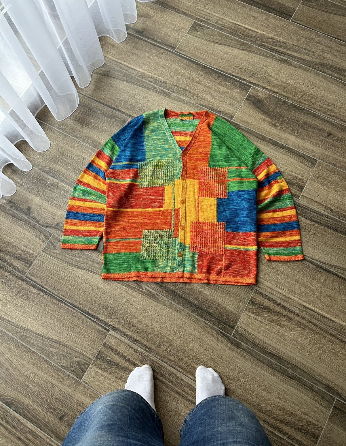 Carlo Colucci Vintage Carlo Colucci cardigan mens knitwear coogi style Size US L / EU 52-54 / 3 - 1 Thumbnail