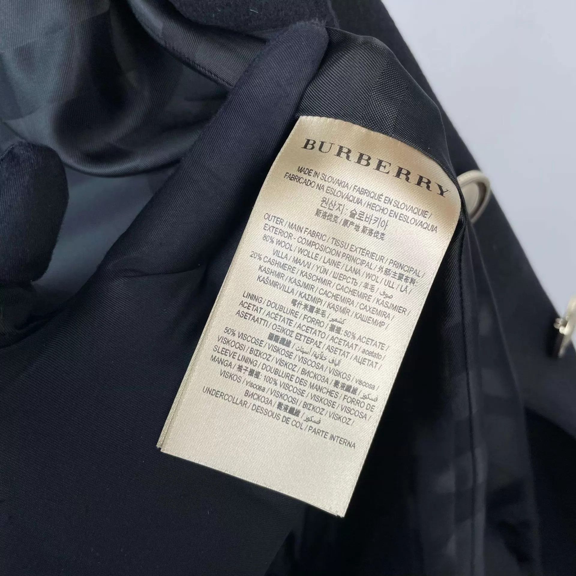Burberry Burberry Wool Coat Black Size 6 Size XS / US 0-2 / IT 36-38 - 3 Thumbnail