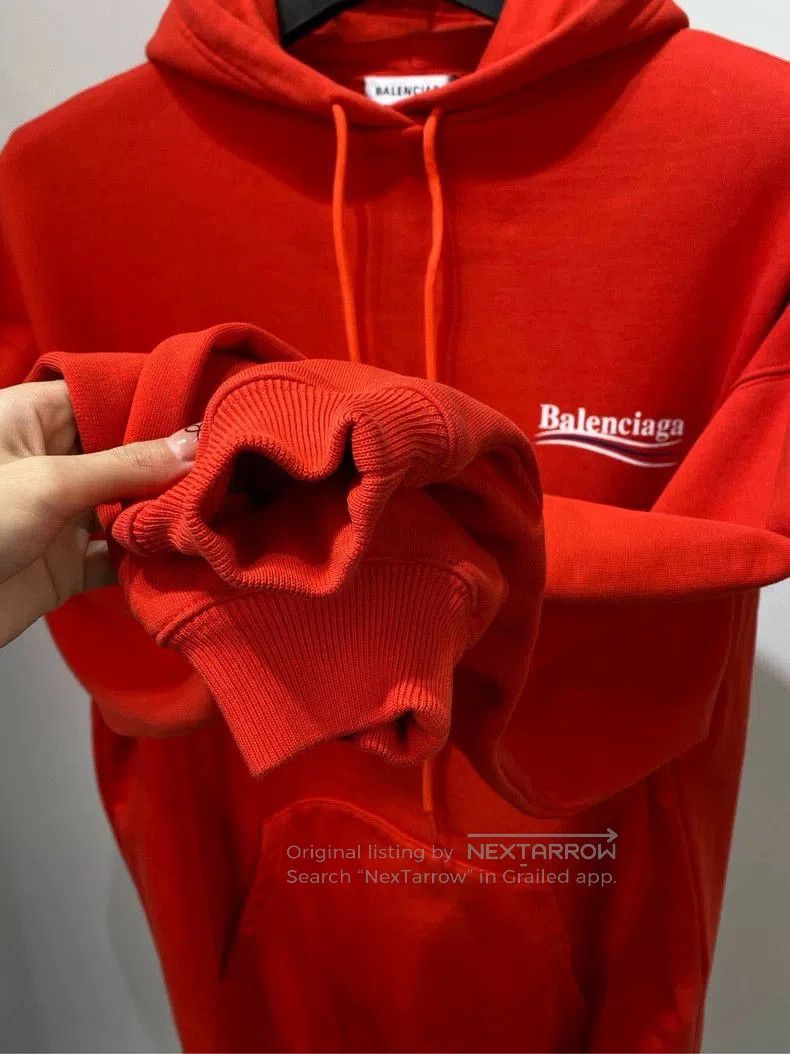 Balenciaga Balenciaga Red Logo Print Hoodie. Size US S / EU 44-46 / 1 - 6 Thumbnail