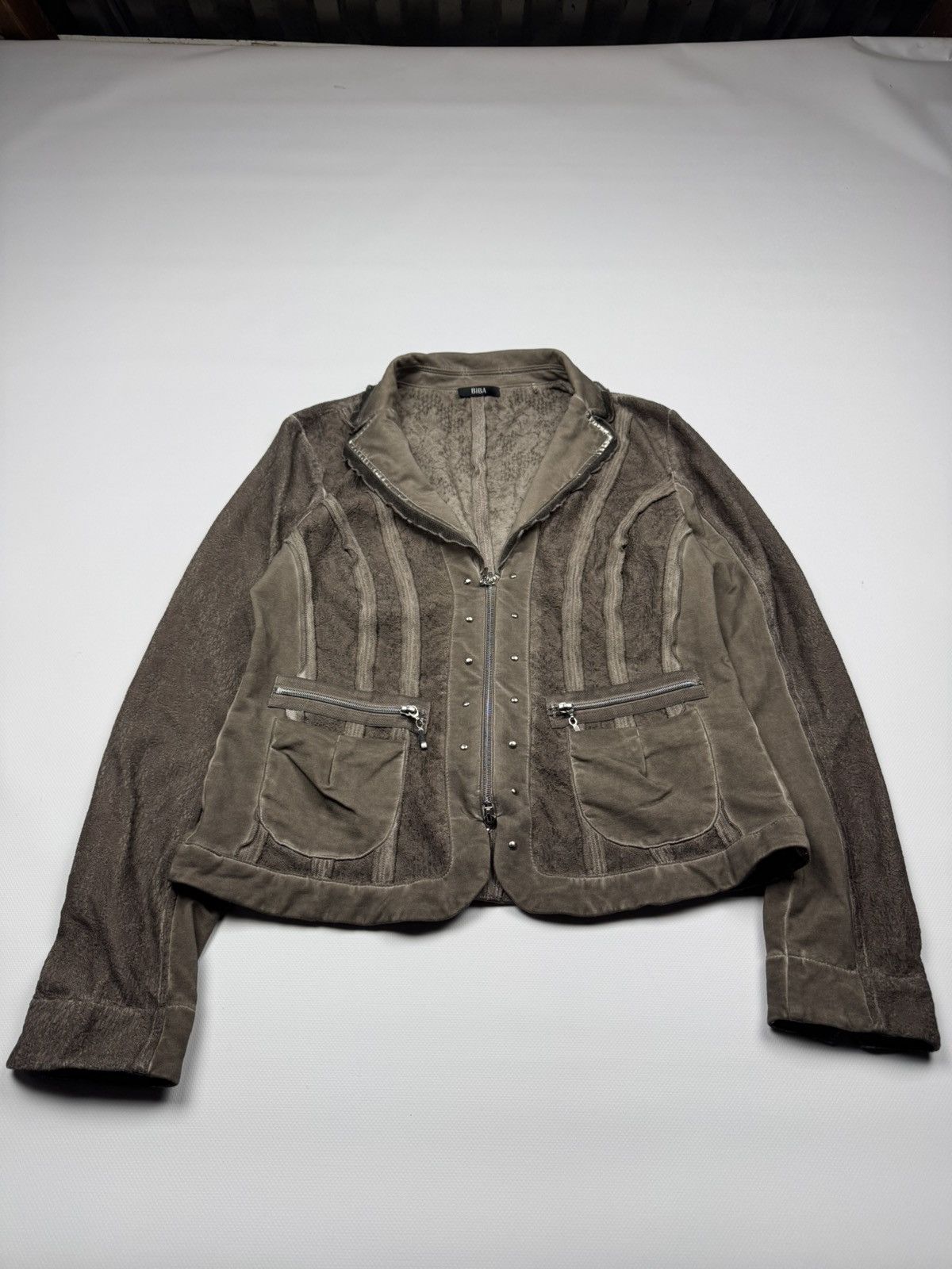 If Six Was Nine Vintage Number Nine Style Opium Avant-Garde Y2k Zip Blose Size M / US 6-8 / IT 42-44 - 3 Thumbnail