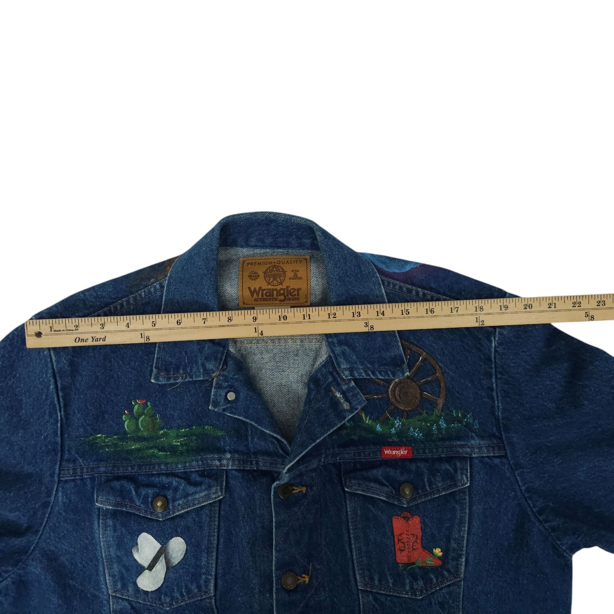 Wrangler Wrangler Western Denim Jacket Womens Size L DIY Hand Painted Size L / US 10 / IT 46 - 5 Thumbnail