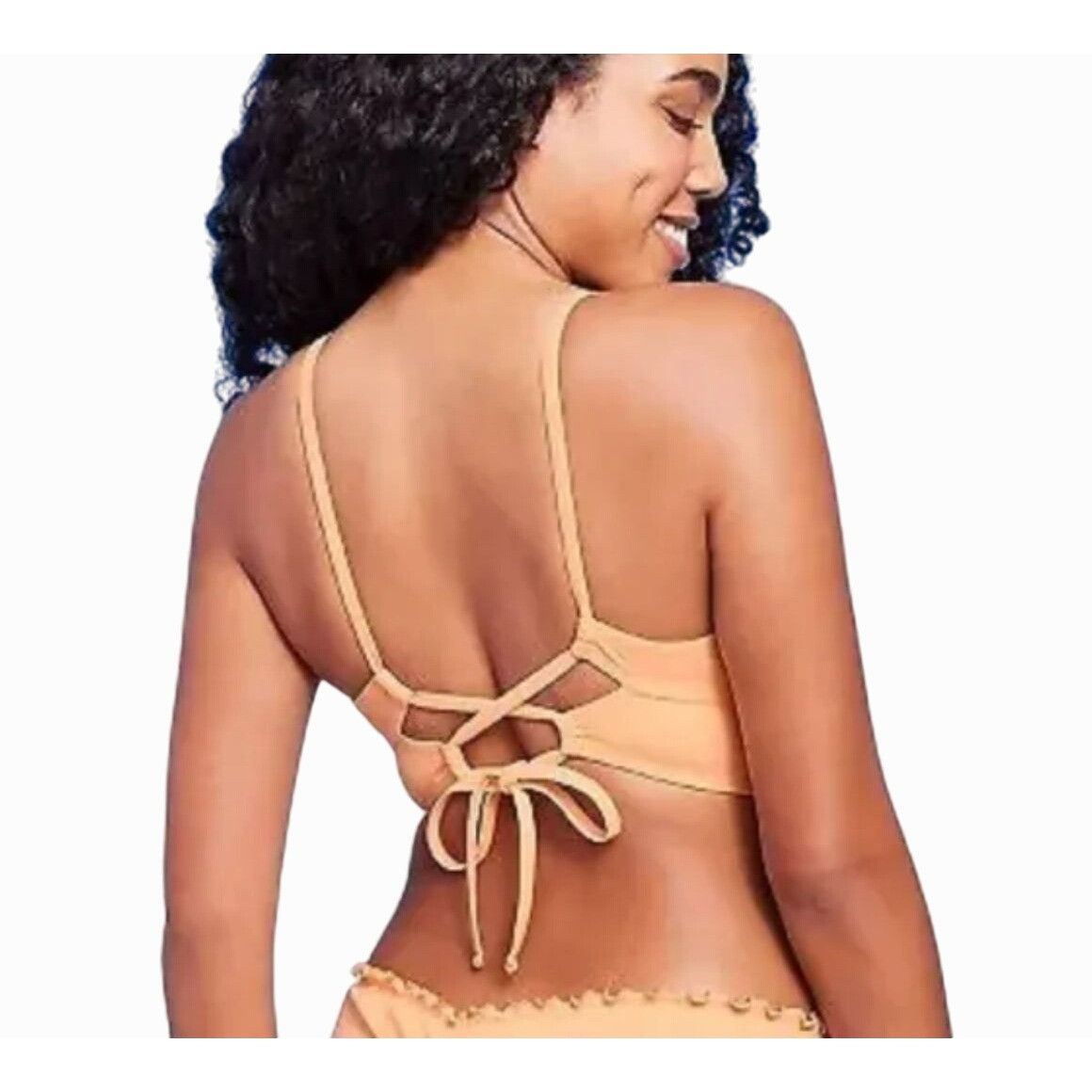 Other Shade & Shore - Women's Bikini Top Shirred Keyhole Underwire Size ONE SIZE - 2 Thumbnail