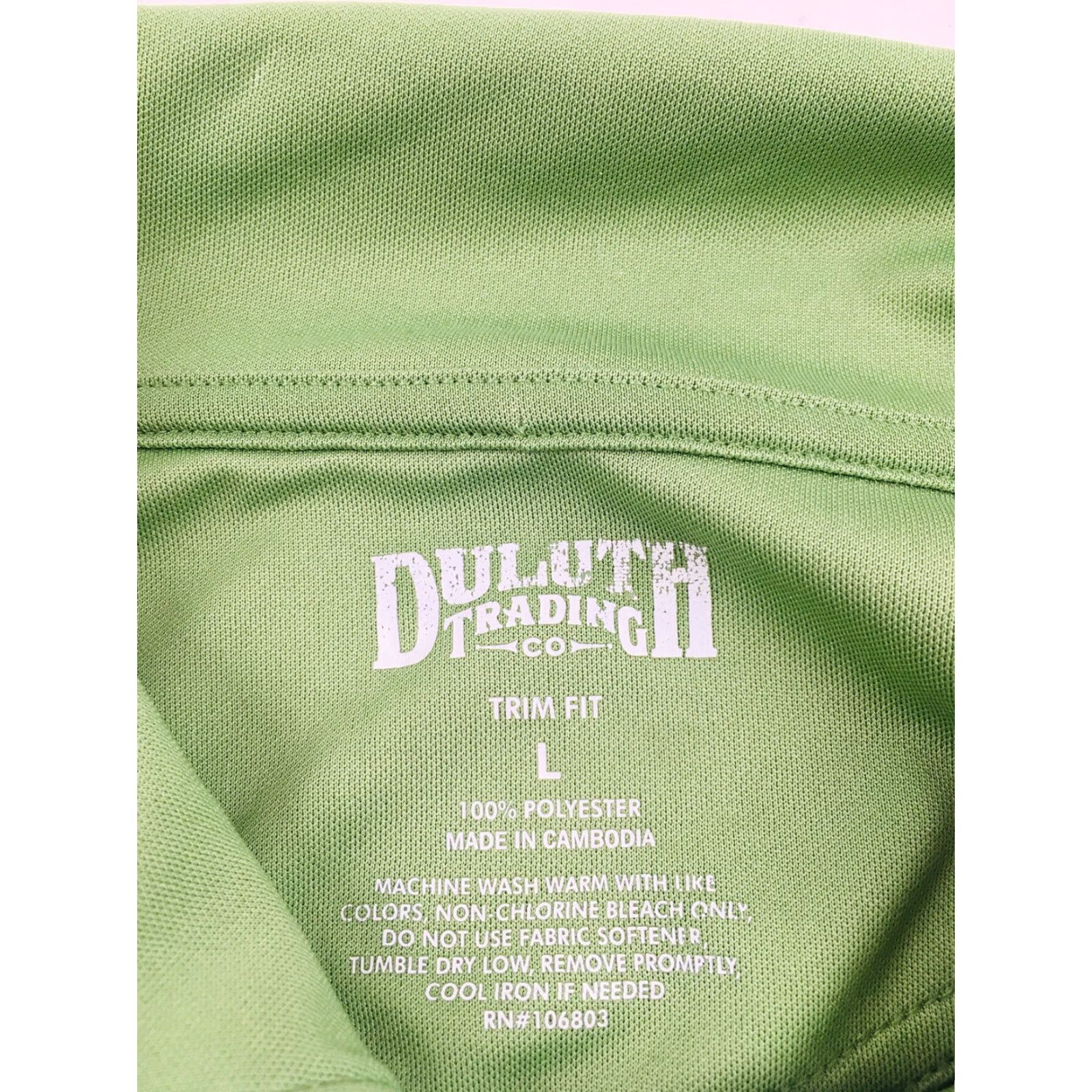 Duluth Trading Company Duluth Trading Co. Shirt Men's Large Green Polyester Polo Trim Fit Shirt Mens Large Green Polo-Duluth Trading Co. Size US L / EU 52-54 / 3 - 6 Thumbnail