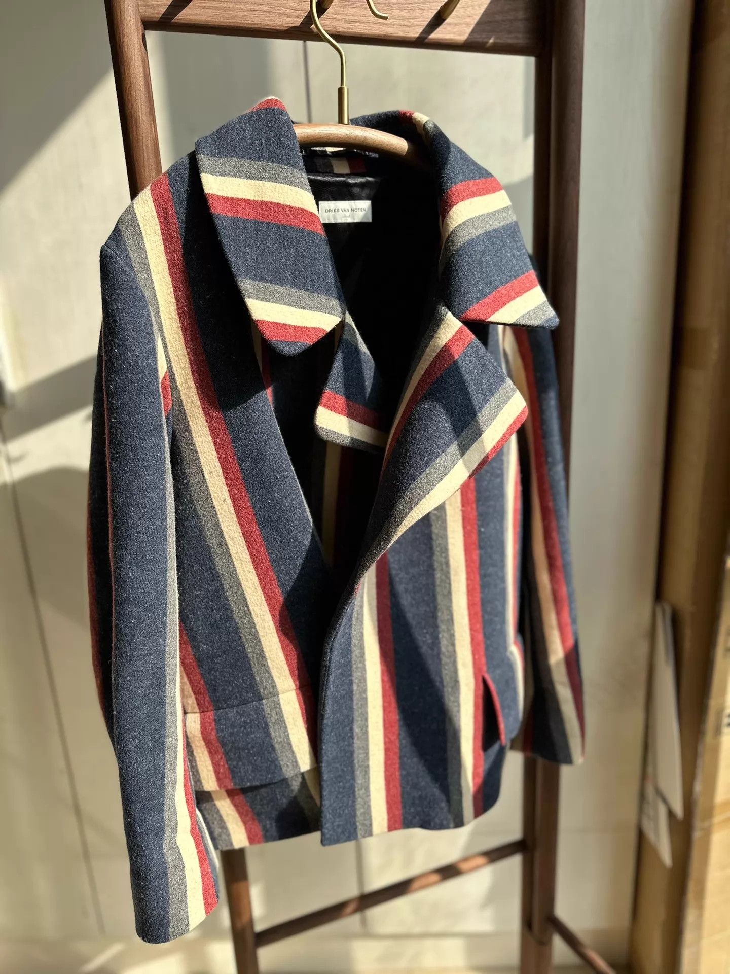 Dries Van Noten DVN Buttonless Oversized Wool Blend Jacket S Size S / US 4 / IT 40 - 2 Thumbnail