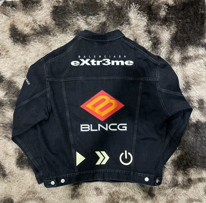 Balenciaga Balenciaga FW21 Gamer Denim Jacket Size US XS / EU 42 / 0 - 2 Thumbnail