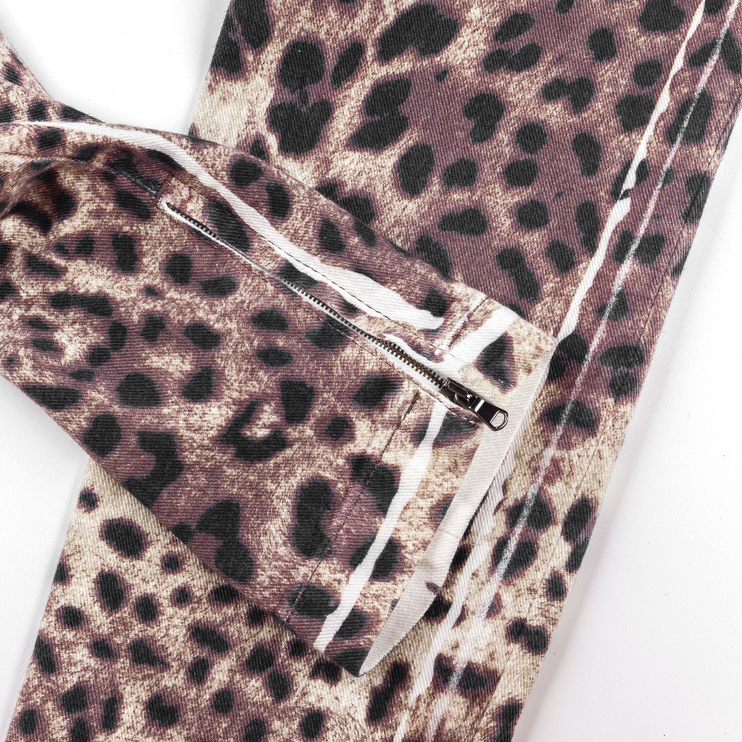 Dolce & Gabbana Dolce & Gabbana Cheetah Skinny Mid Rise Vintage Pants (S) Size 26" / US 2 / IT 38 - 5 Thumbnail