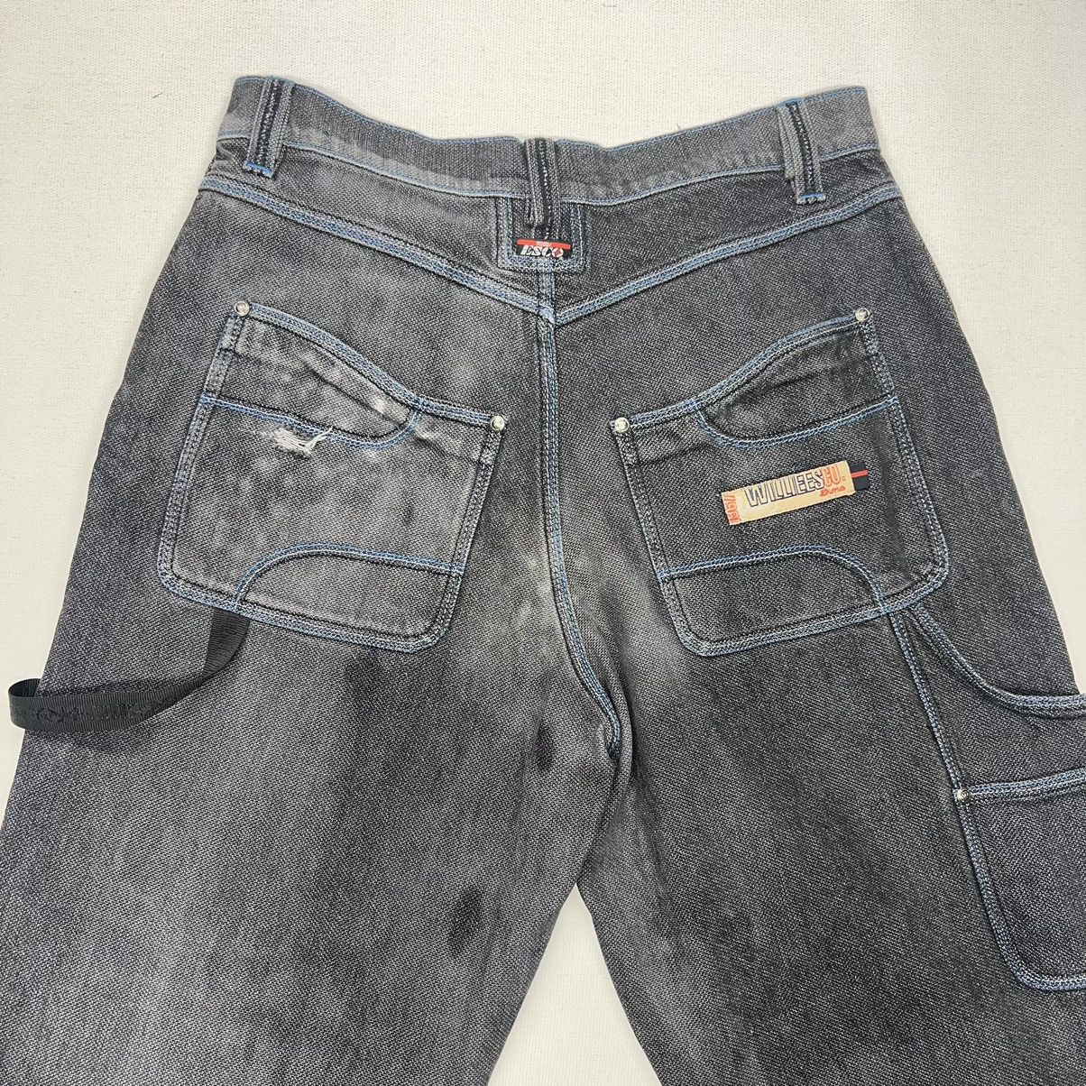 Ecco × Vintage VTG Willie Esco Jeans Grey Denim Duns Faded Baggy Y2K Size US 32 / EU 48 - 16 Thumbnail
