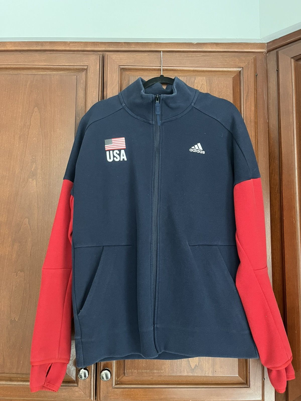 Adidas Adidas Team USA Volleyball Warmup/Track Jacket Size US L / EU 52-54 / 3 - 1 Thumbnail