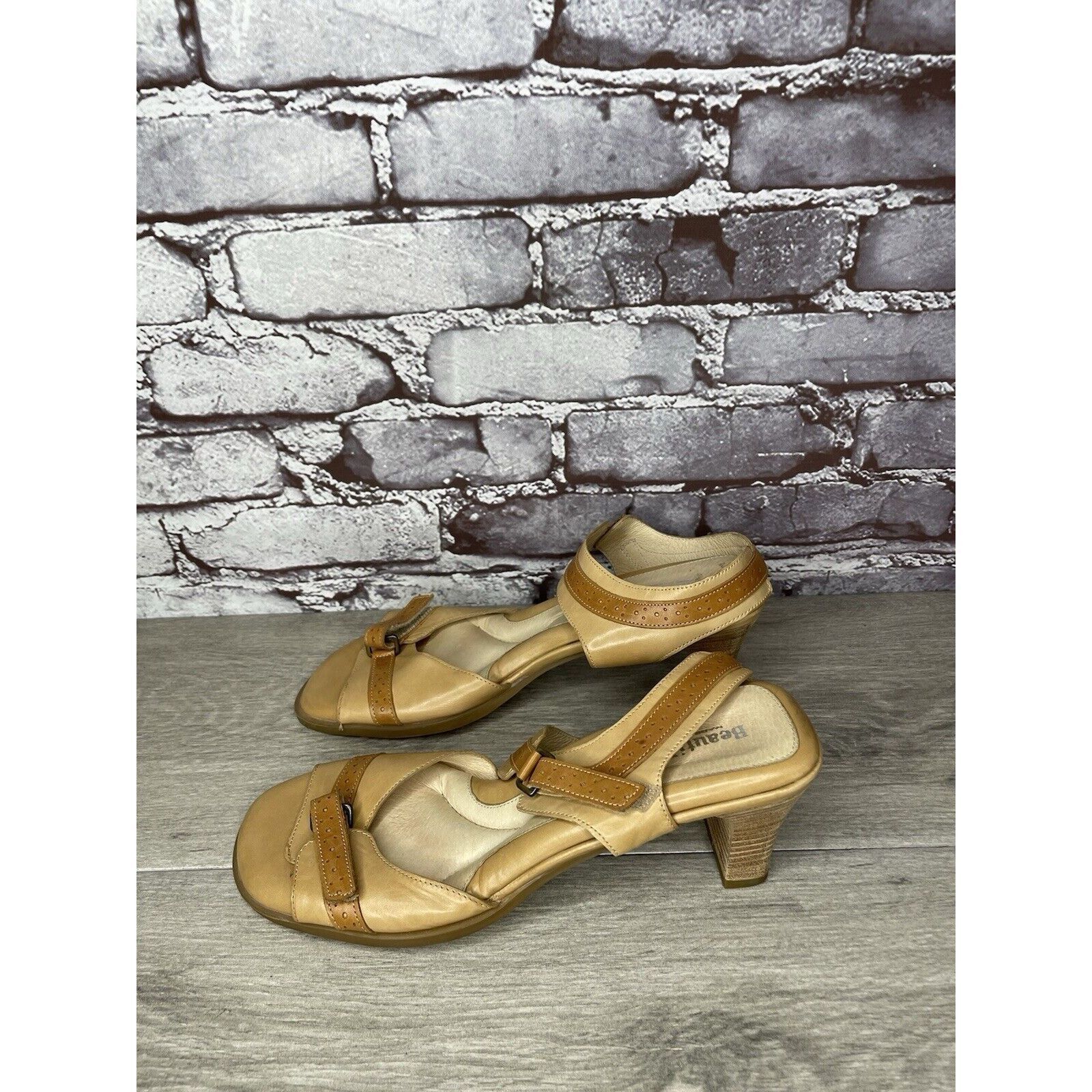 Other Beautifeel Brown Leather Casual Heel Strappy Sandals Women’s Size US 10.5 / IT 40.5 - 21 Thumbnail