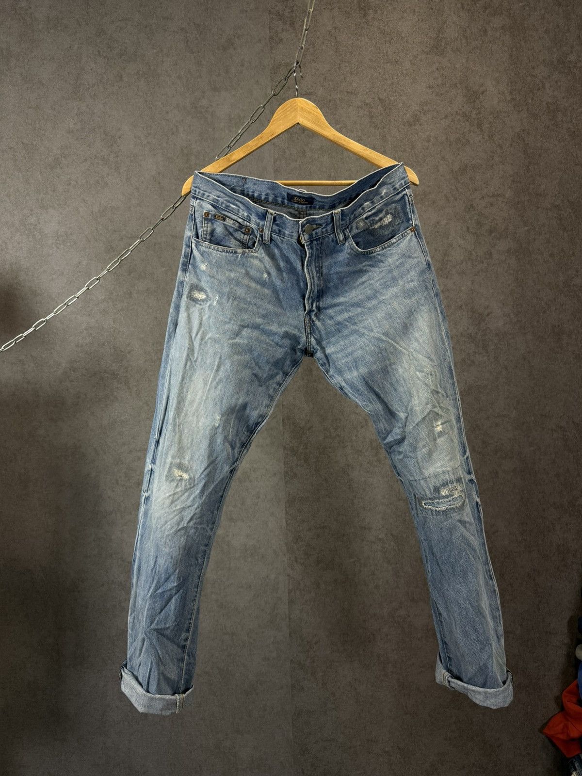 Polo Ralph Lauren Polo Ralph Lauren designer distressed jeans Size US 32 / EU 48 - 1 Thumbnail