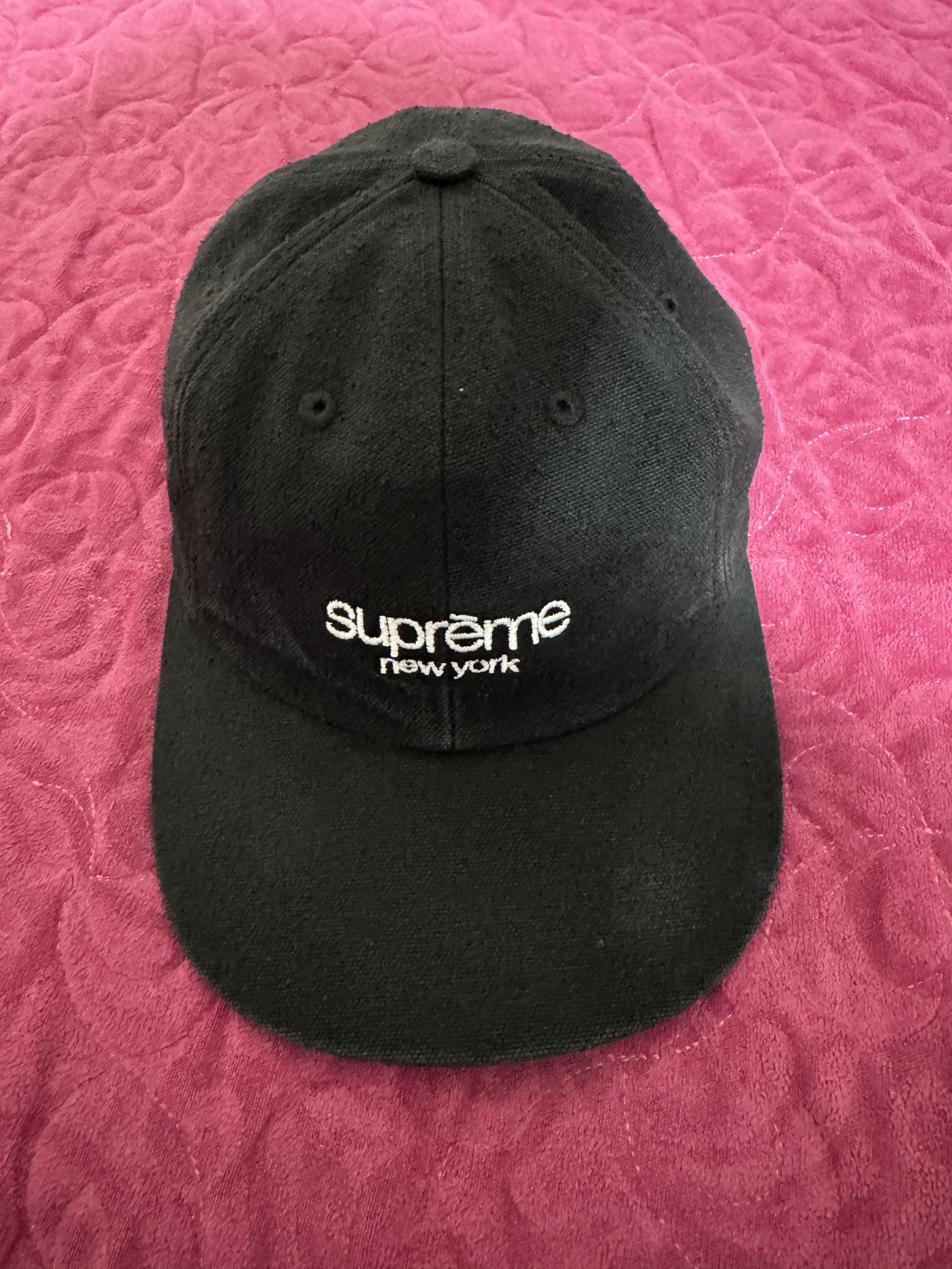 Supreme Supreme NAPPED CANVAS CLASSIC LOGO 6 PANEL Grailed