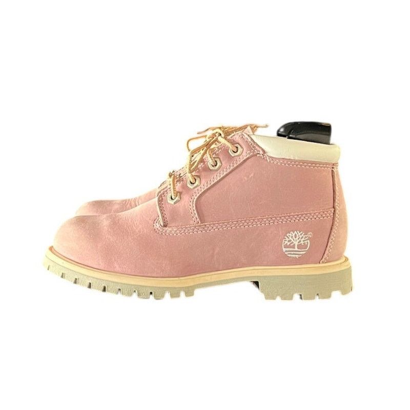 Timberland Timberland Womens 6.5M Pink Waterproof Leather Premium Boots Size US 6.5 / IT 36.5 - 2 Thumbnail