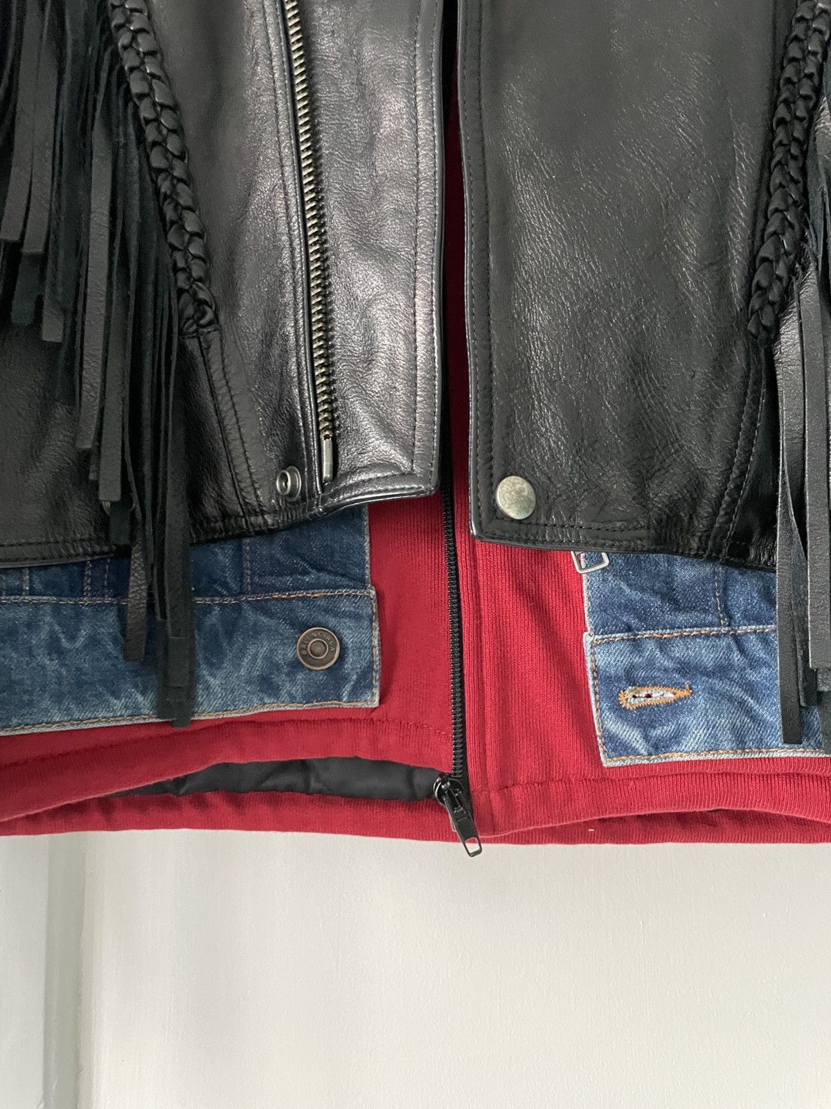 Balenciaga FW18 Layer Fringe Biker Jacket Size US M / EU 48-50 / 2 - 6 Thumbnail