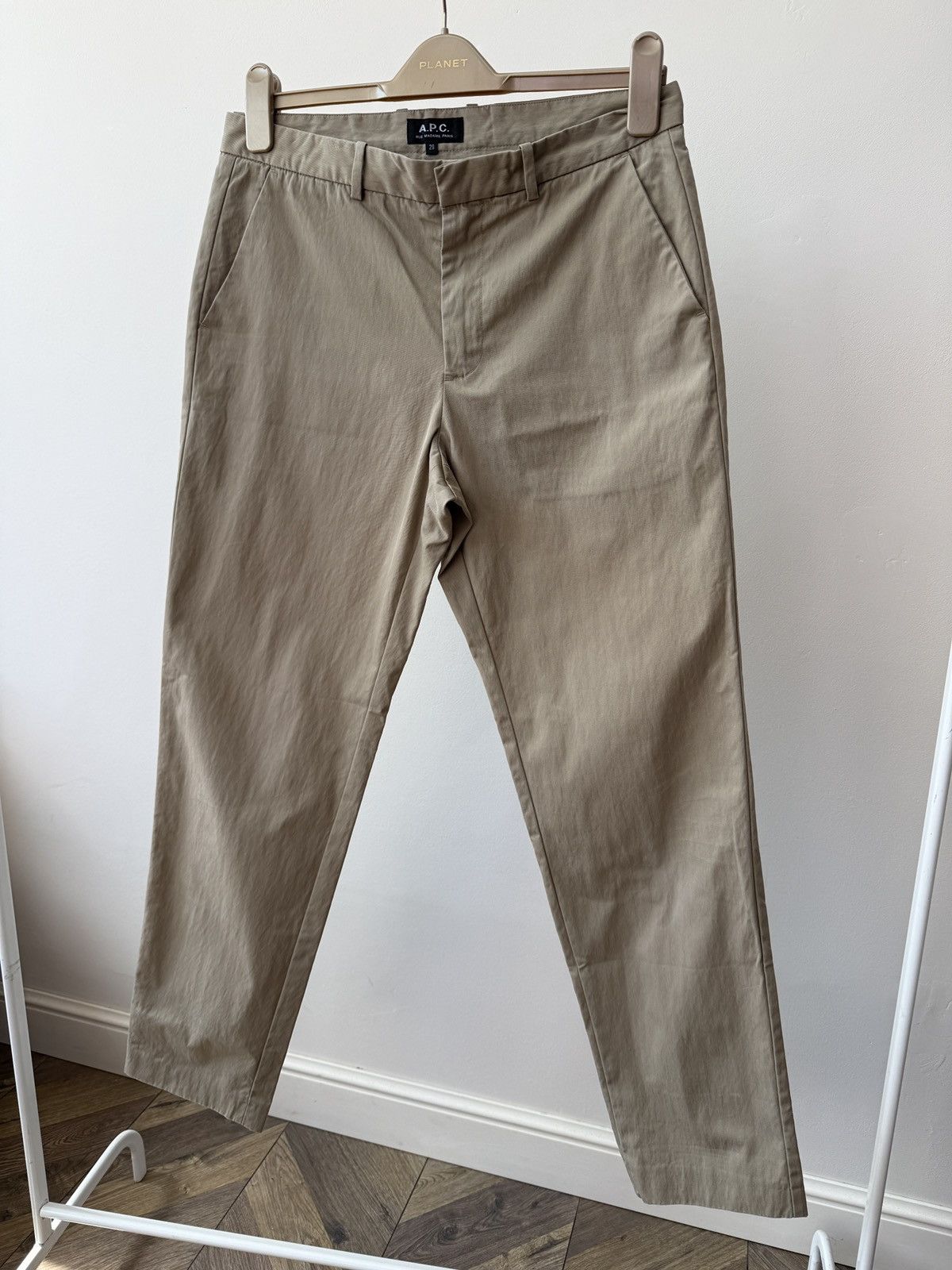 A.P.C. Vintage A.P.C. Beige Chino Pants Men’s Minimal Straight Leg Size US 29 - 3 Thumbnail