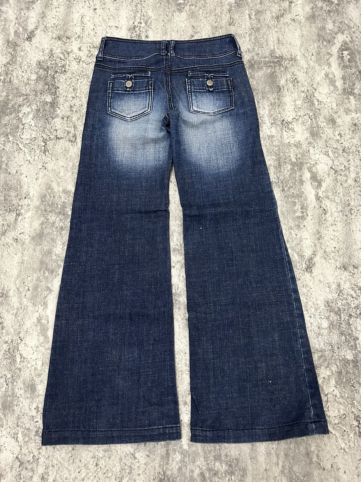 If Six Was Nine × Japanese Brand × Tornado Mart irise Japan MudWash Flare Jeans Size US 29 - 4 Thumbnail