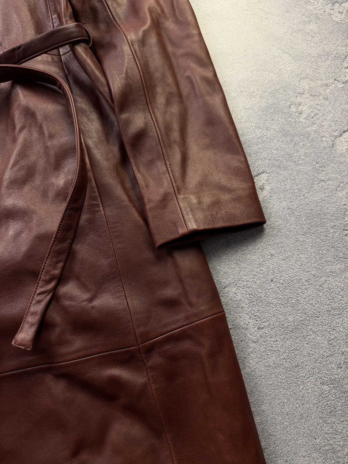 Nour Hammour Nour Hammour Leather Trench Coat Jacket Size S / US 4 / IT 40 - 4 Thumbnail