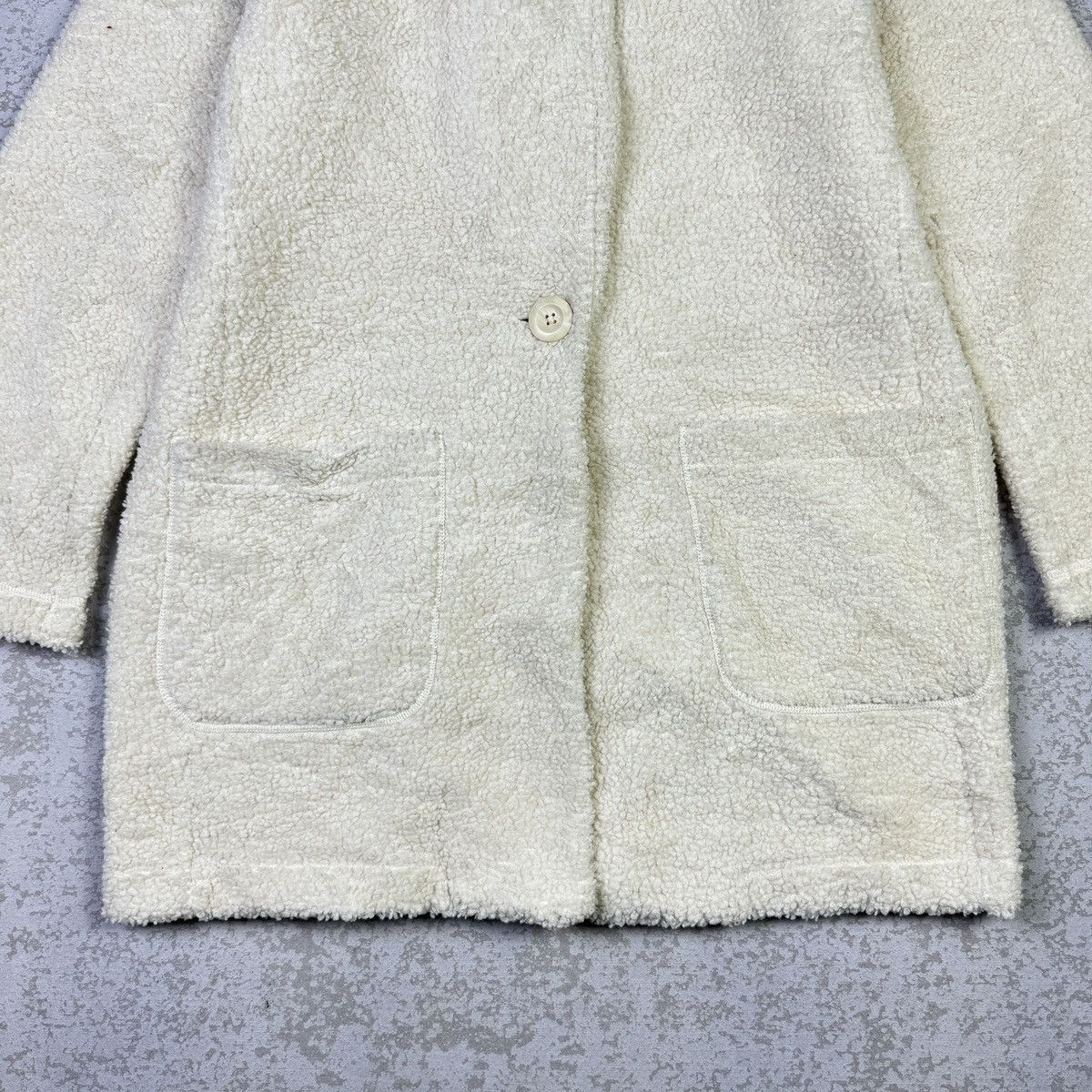 Japanese Brand × Uniqlo 💥Uniqlo Sherpa Cream Fleece Coat Sweater Size US L / EU 52-54 / 3 - 4 Thumbnail