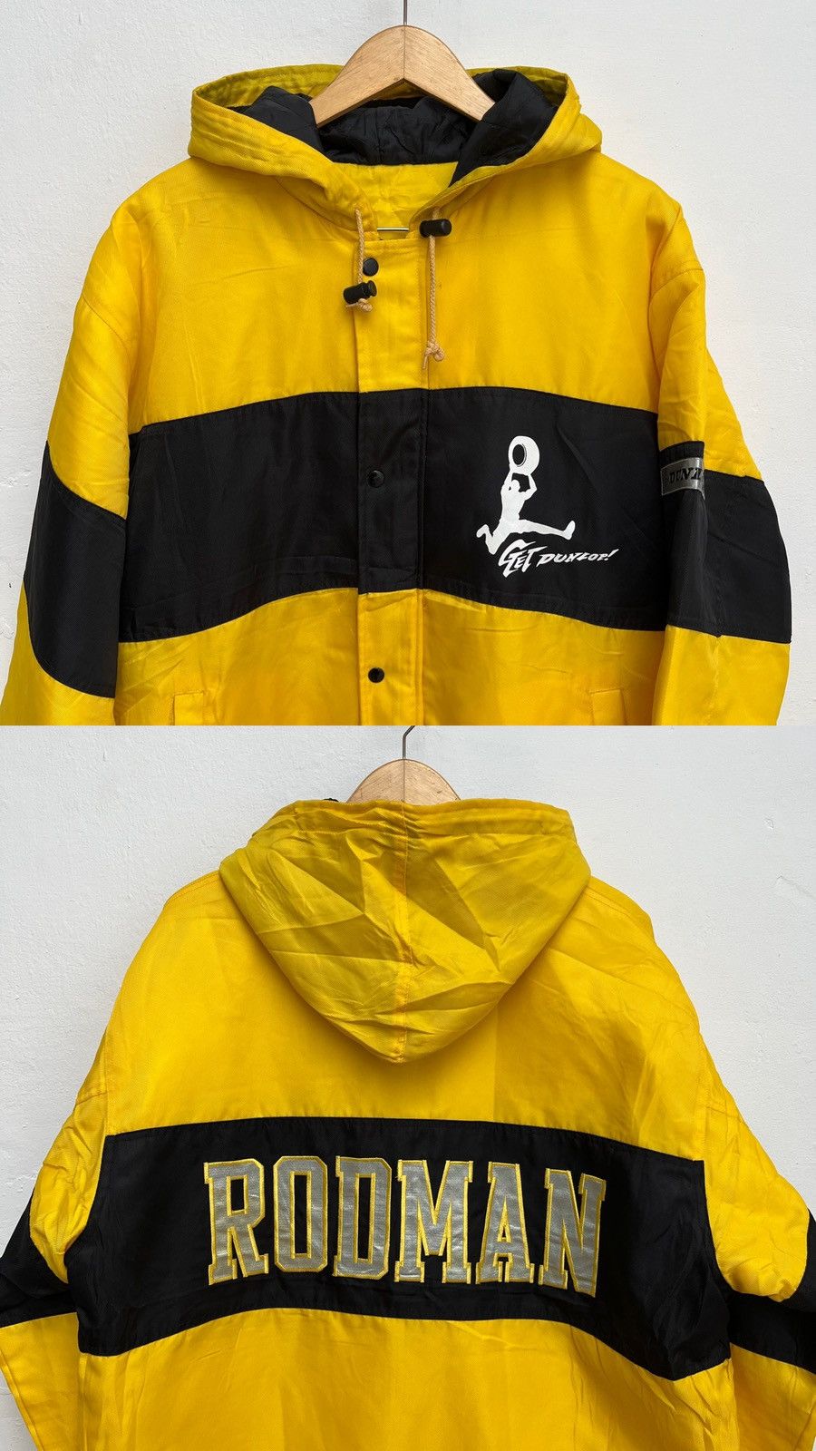 Dunlop × Sports Specialties × Vintage VERY RARE VINTAGE DENNIS RODMAN X DUNLOP PARKA JACKET Size US XL / EU 56 / 4 - 1 Thumbnail