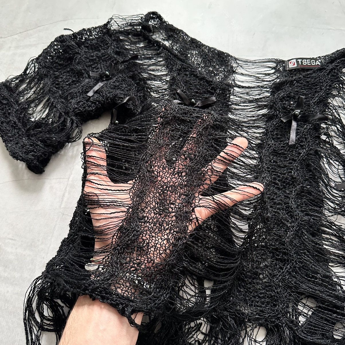 Hysteric Glamour × Undercover Gothic Mesh Web T Shirt Mad Punk LGB Tripp NYC Vibe Size M / US 6-8 / IT 42-44 - 6 Thumbnail